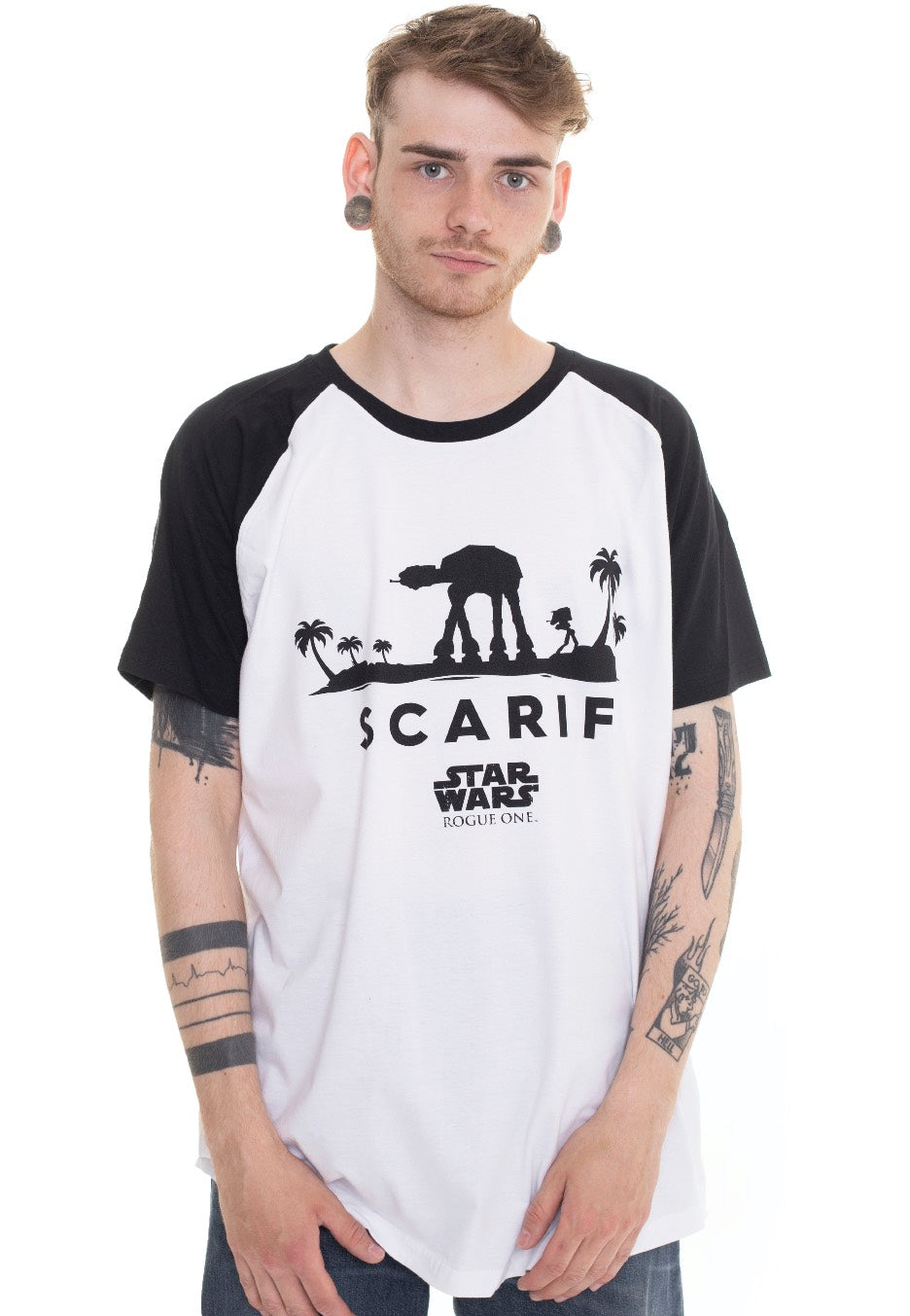 Rogue One: A Star Wars Story - AT-AT Silhouette White - T-Shirt | Men-Image