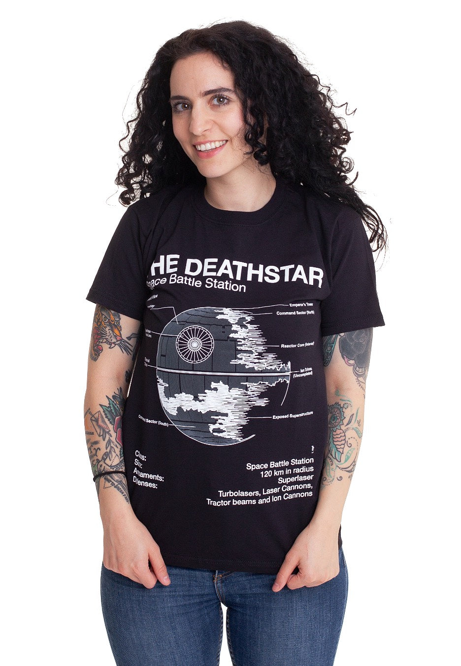 Star Wars - Death Star Sketch - T-Shirt | Women-Image