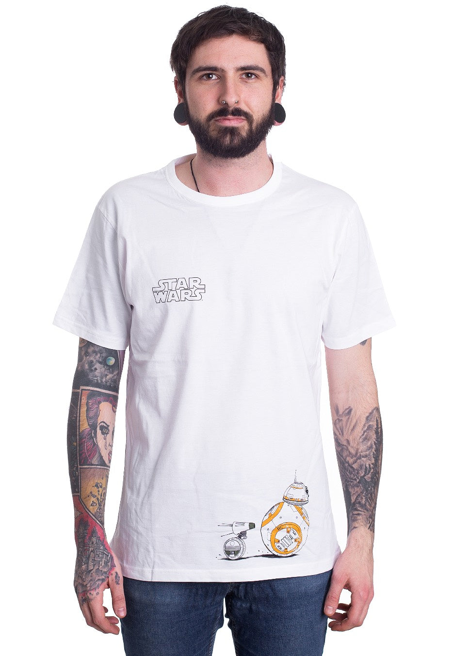 Star Wars: The Rise Of Skywalker - Droids White - T-Shirt | Men-Image