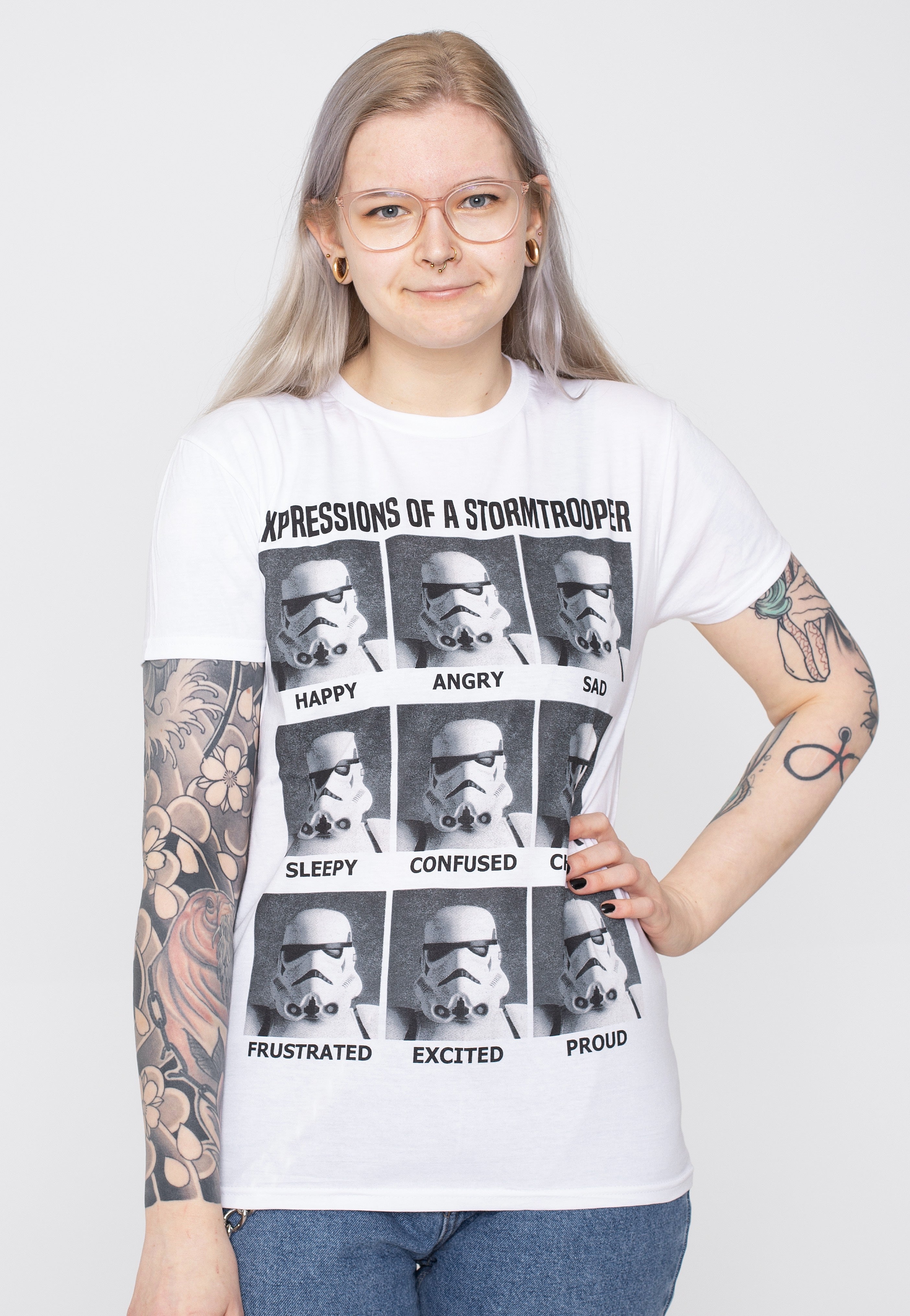 Star Wars - Expressions Of Stormtrooper White - T-Shirt | Women-Image