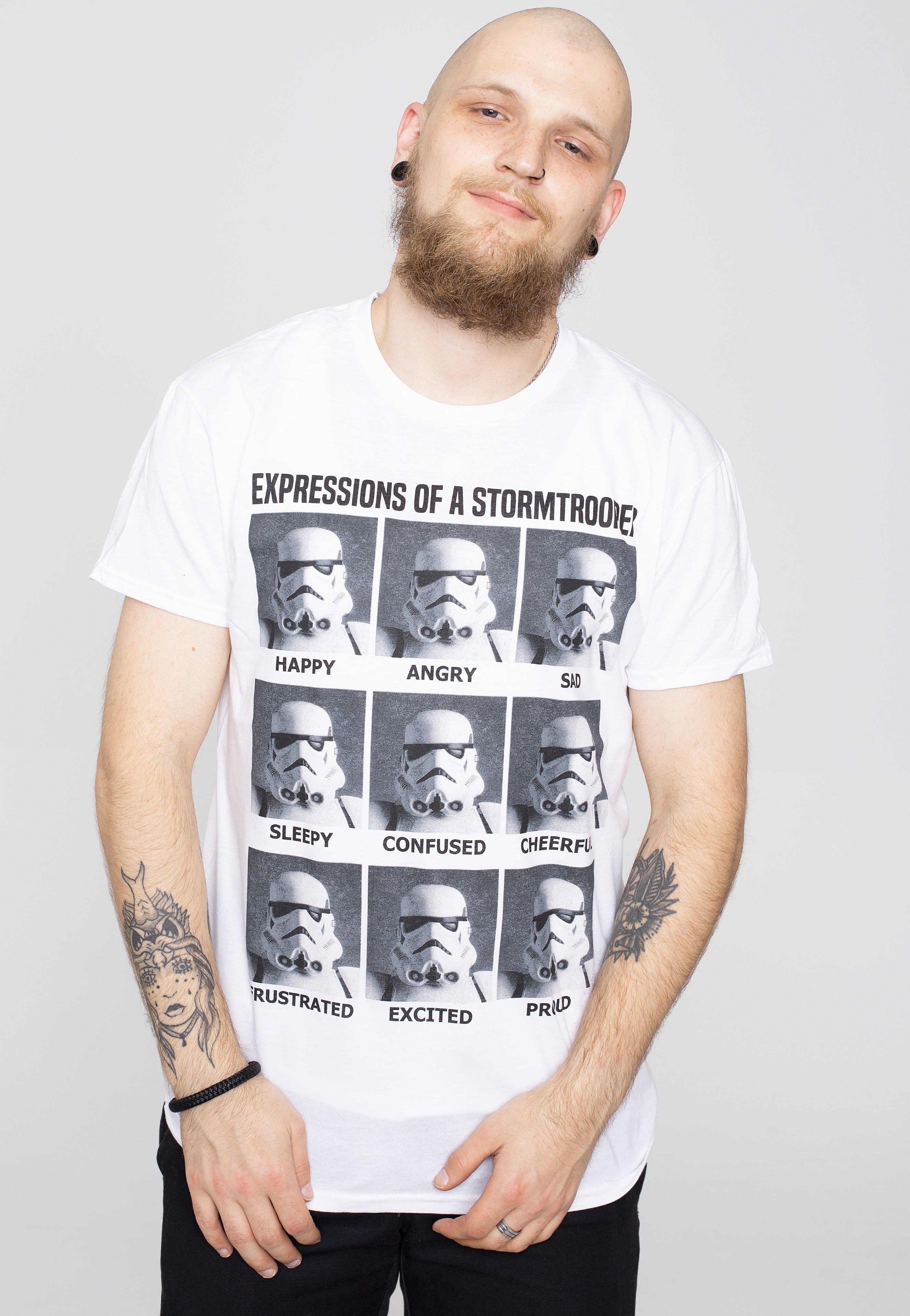 Star Wars - Expressions Of Stormtrooper White - T-Shirt | Men-Image