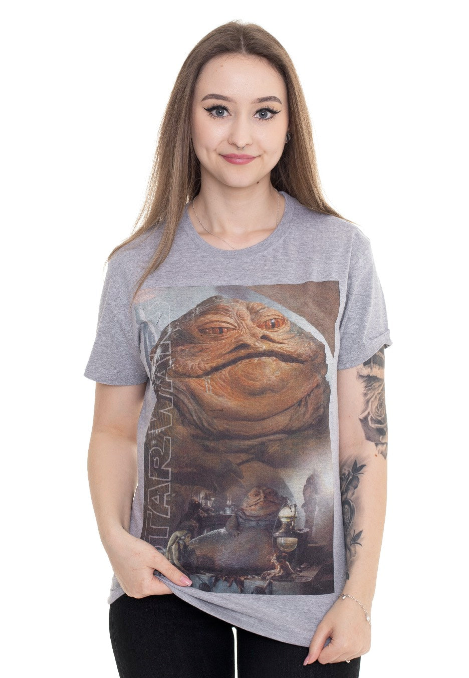 Star Wars - Jabba The Hutt Grey - T-Shirt | Women-Image