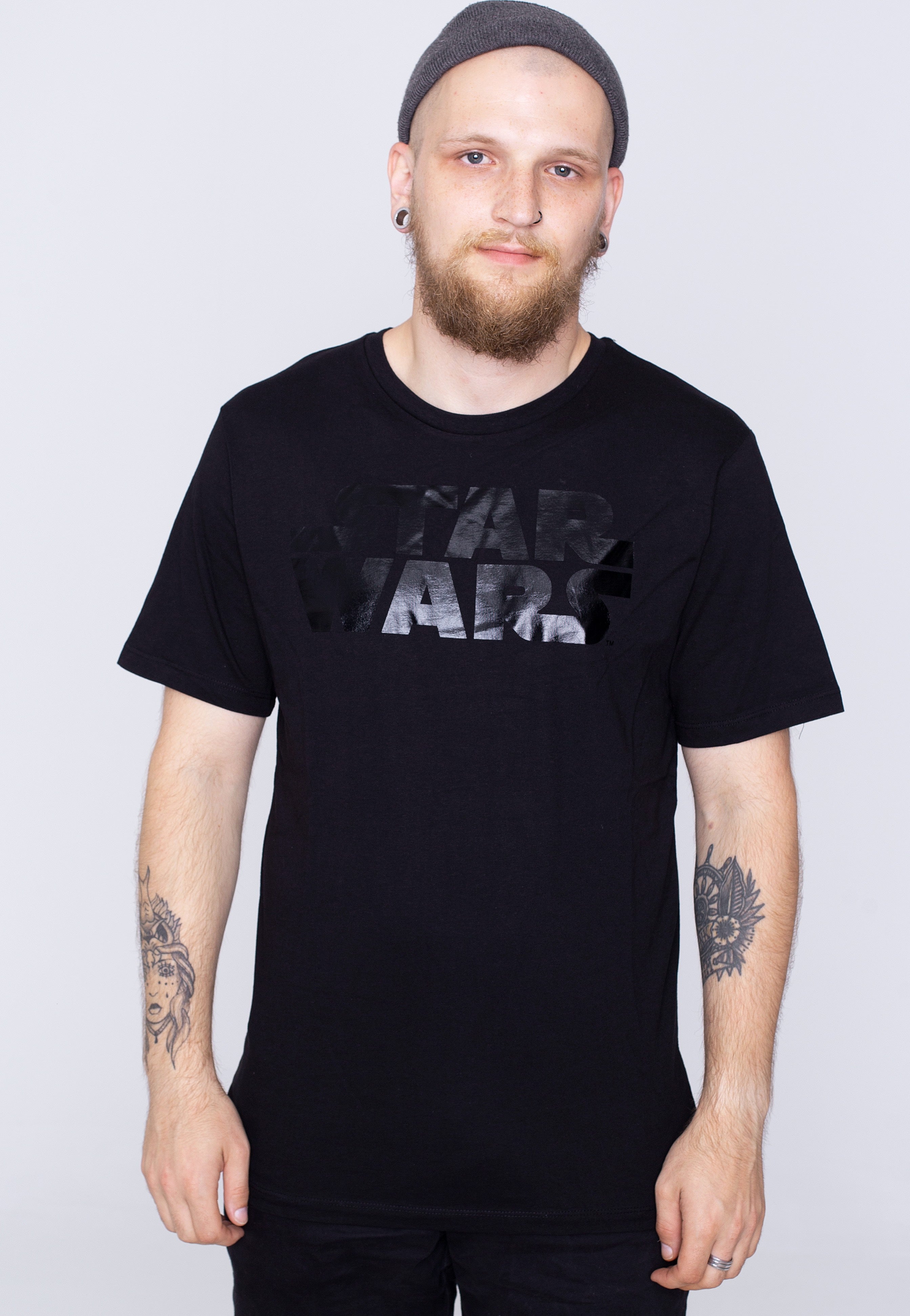 Star Wars - Logo Black on Black - T-Shirt | Men-Image