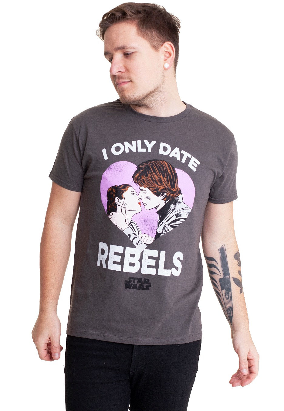 Star Wars - Only Date Rebels Charcoal - T-Shirt | Men-Image