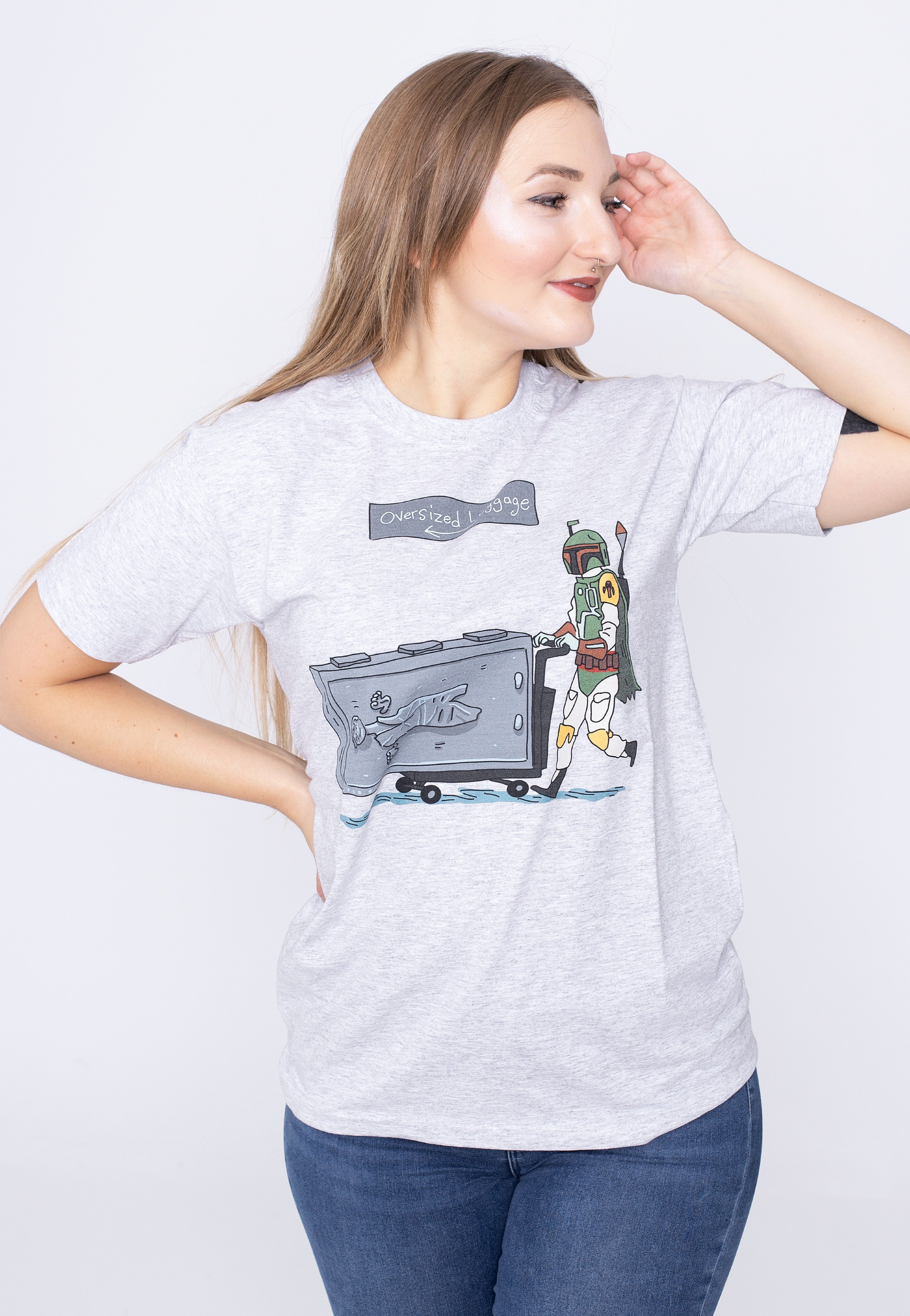 Star Wars - Oversized Luggage Grey - T-Shirt | Women-Image