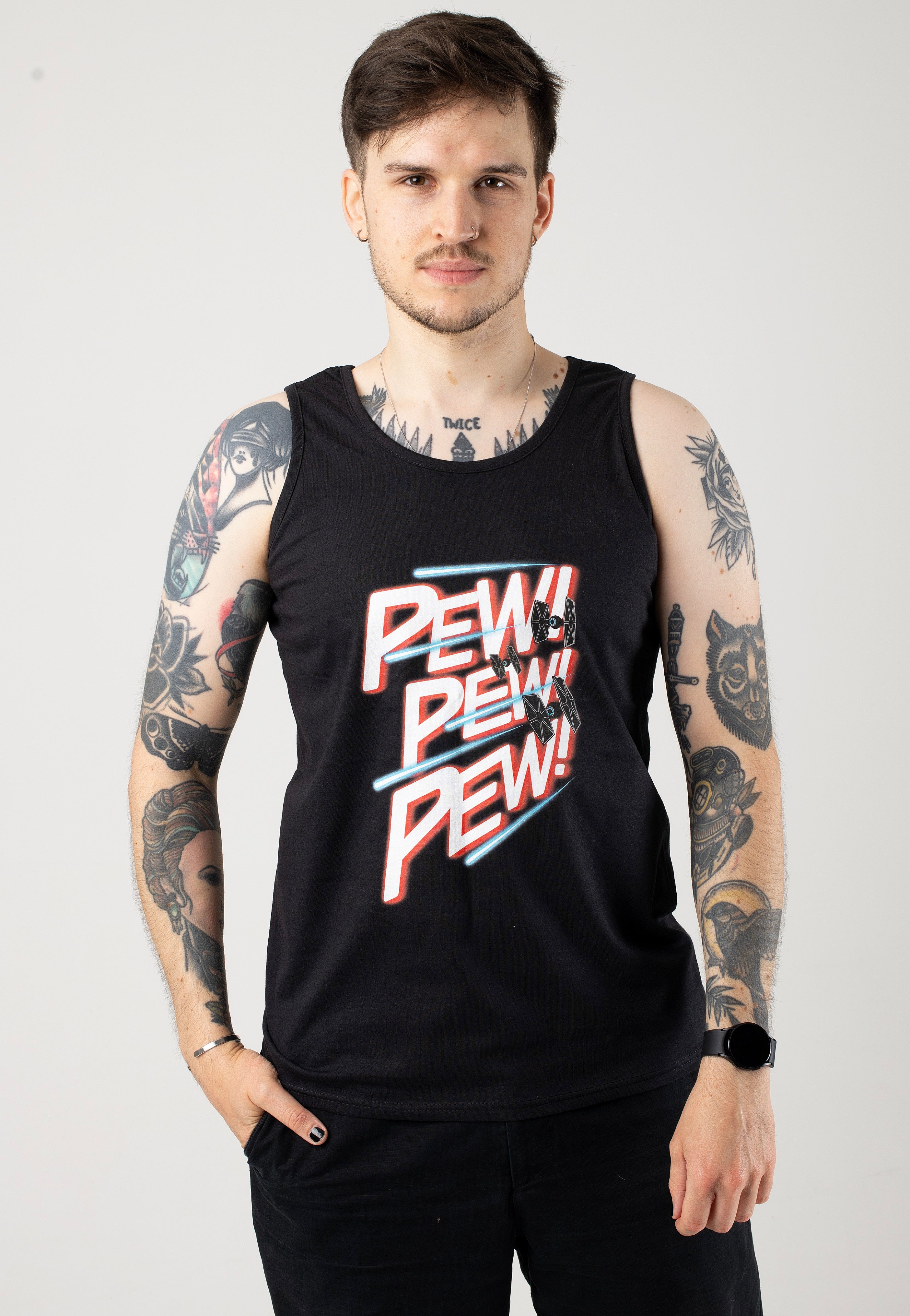 Star Wars - Pew Pew Pew - Tank | Men-Image