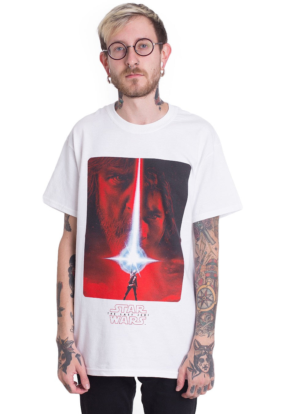 Star Wars The Last Jedi - Poster White - T-Shirt | Men-Image