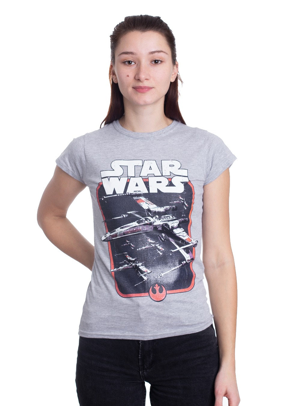 Star Wars - Red Squadron Heather Grey - Girly | Women-Image