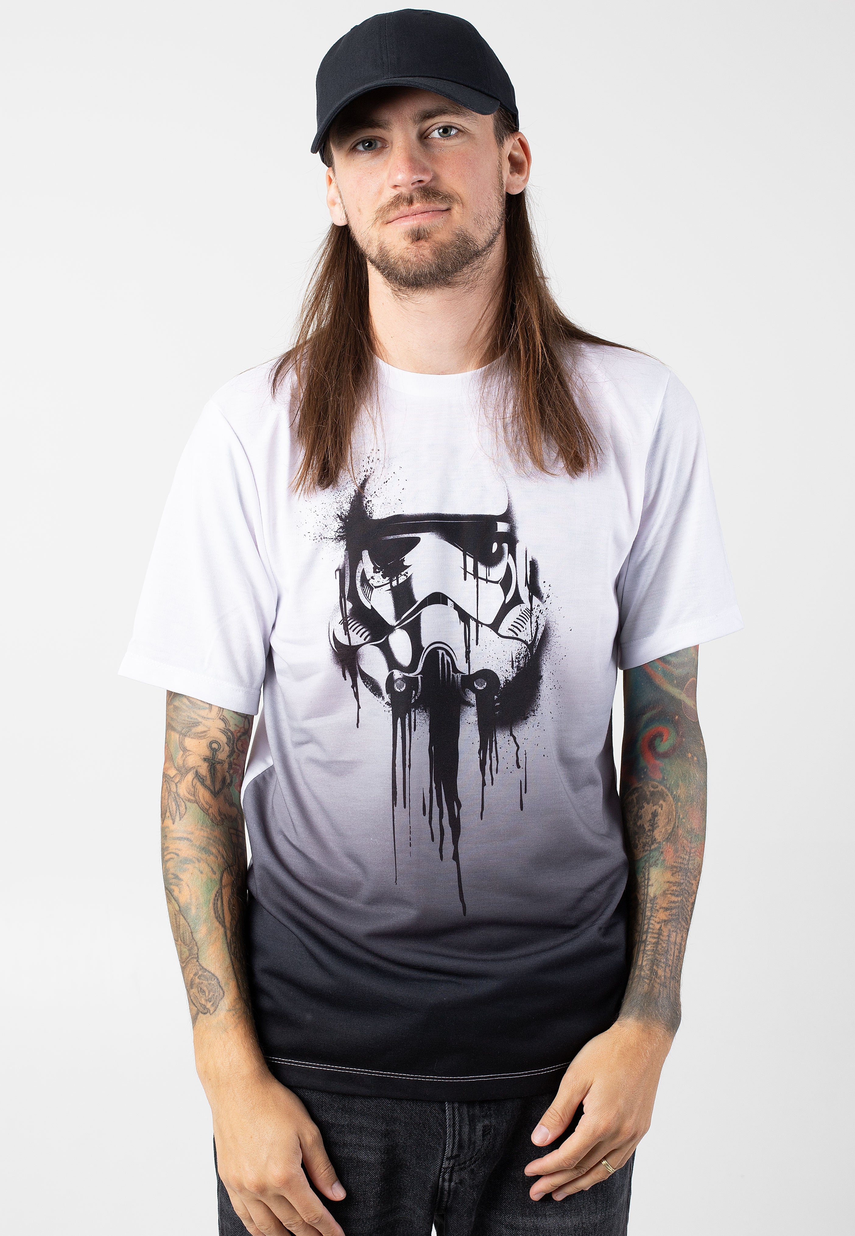 Star Wars - Stormtrooper Ink White Dip Dye - T-Shirt | Men-Image