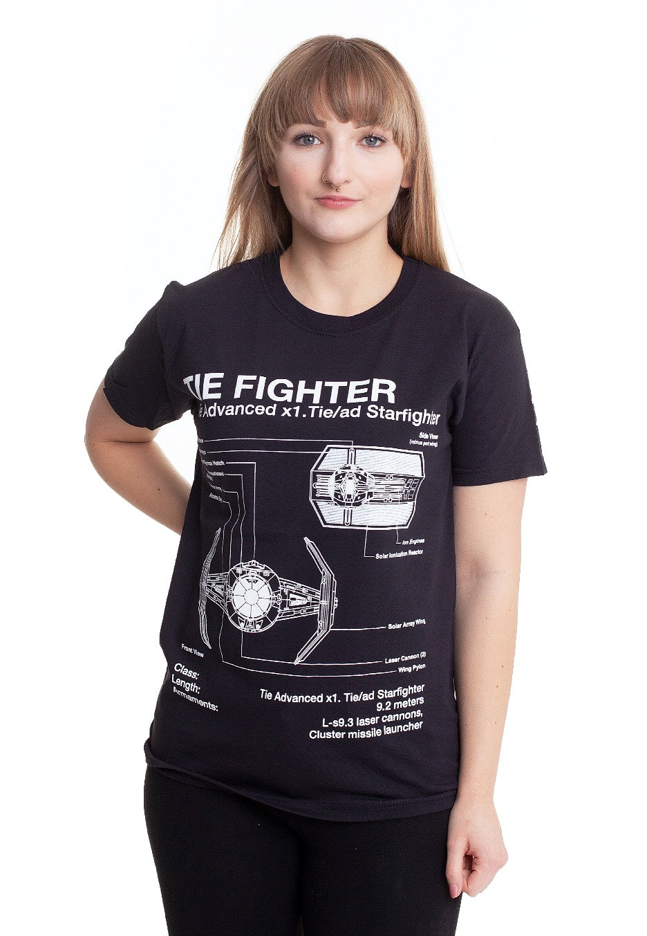 Star Wars - Tie Fighter Sketch - T-Shirt | Women-Image