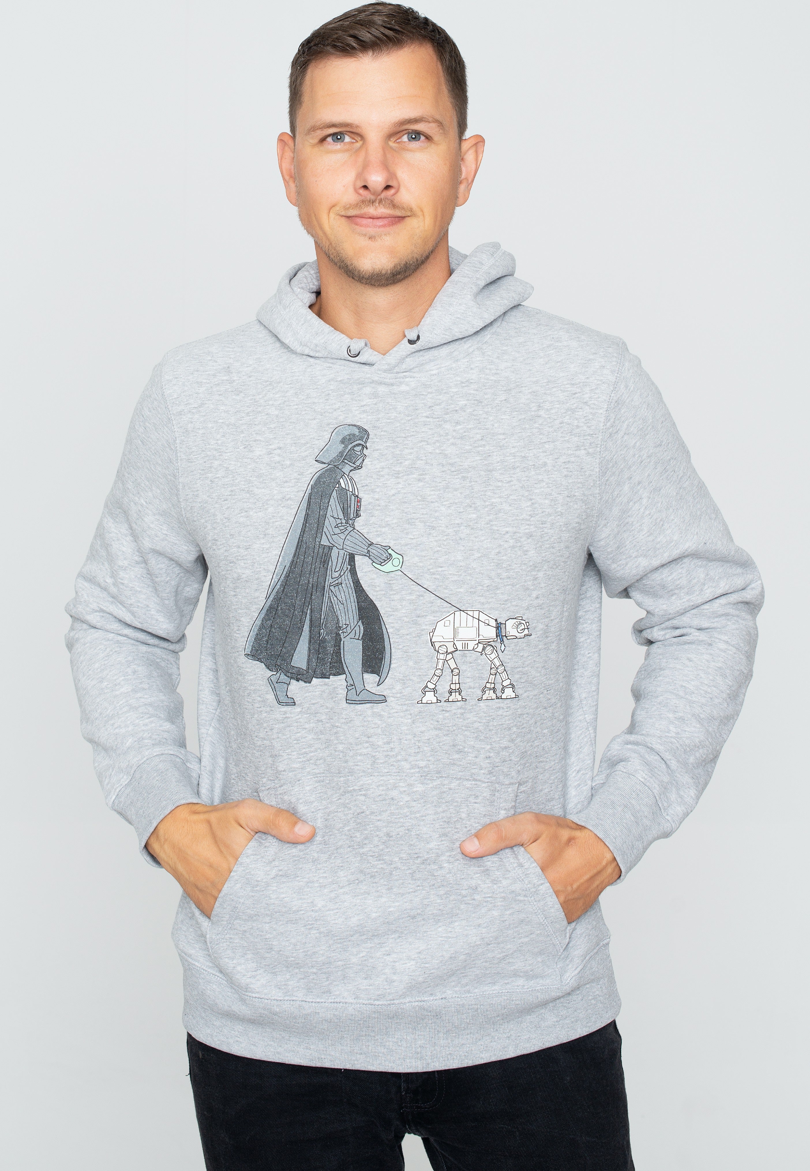 Star Wars - Vader Walker Heather Grey - Hoodie | Men-Image