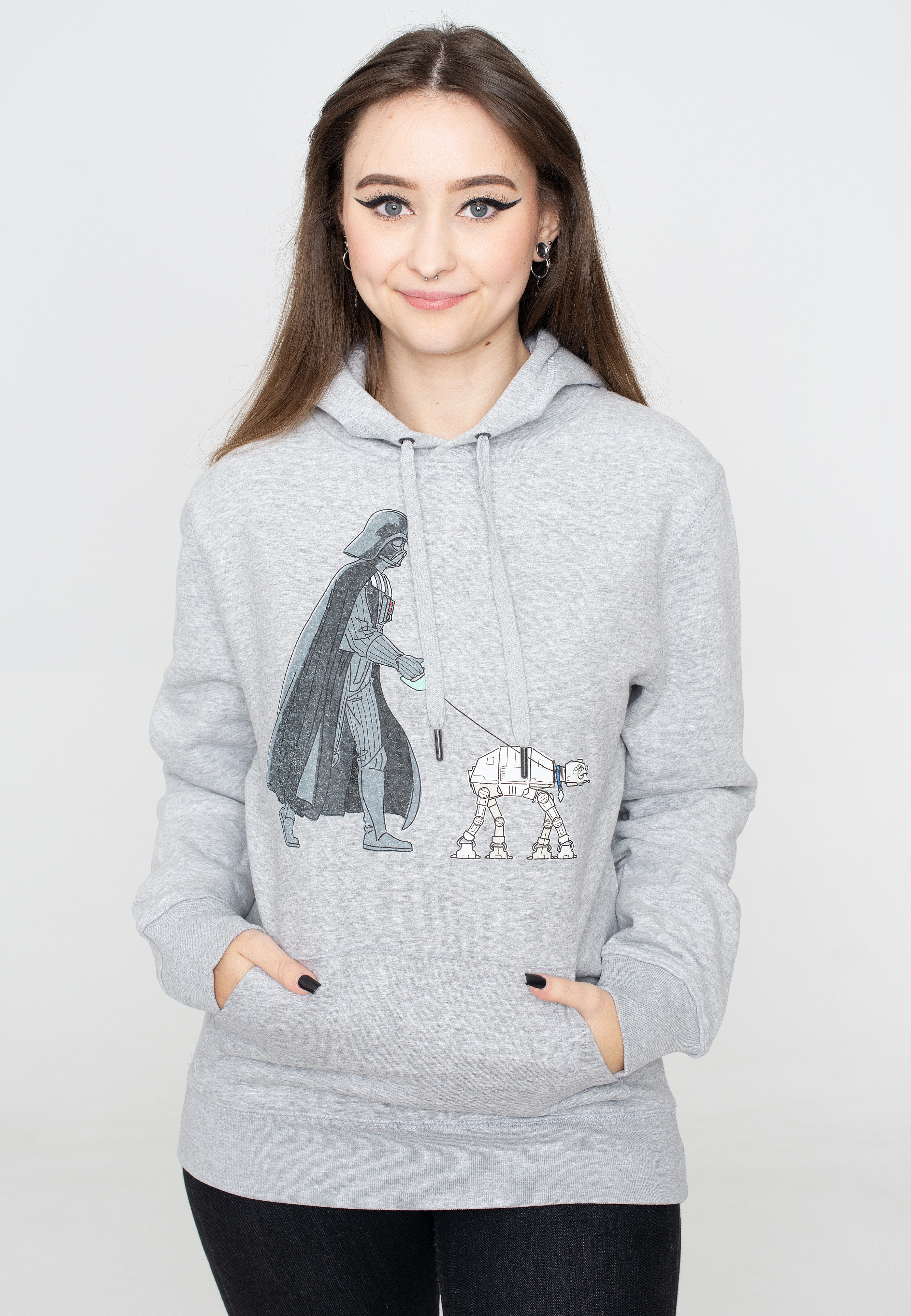 Star Wars - Vader Walker Heather Grey - Hoodie | Women-Image