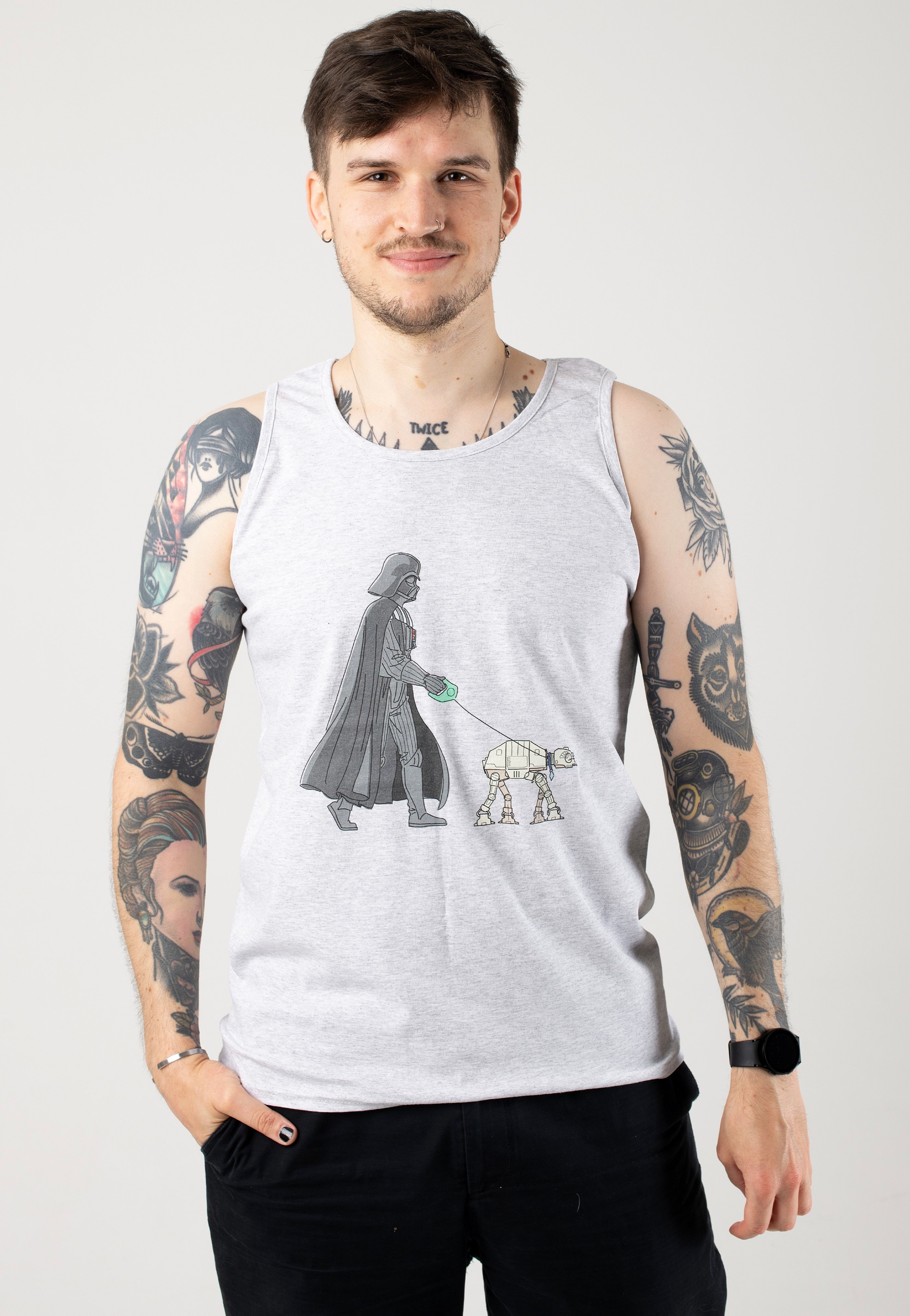 Star Wars - Vader Walker Heather Grey - Tank | Men-Image