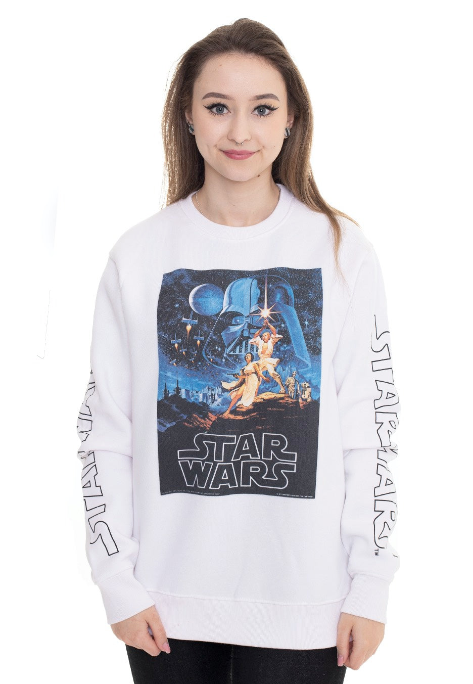 Star Wars - Vintage Poster White - Sweater | Women-Image