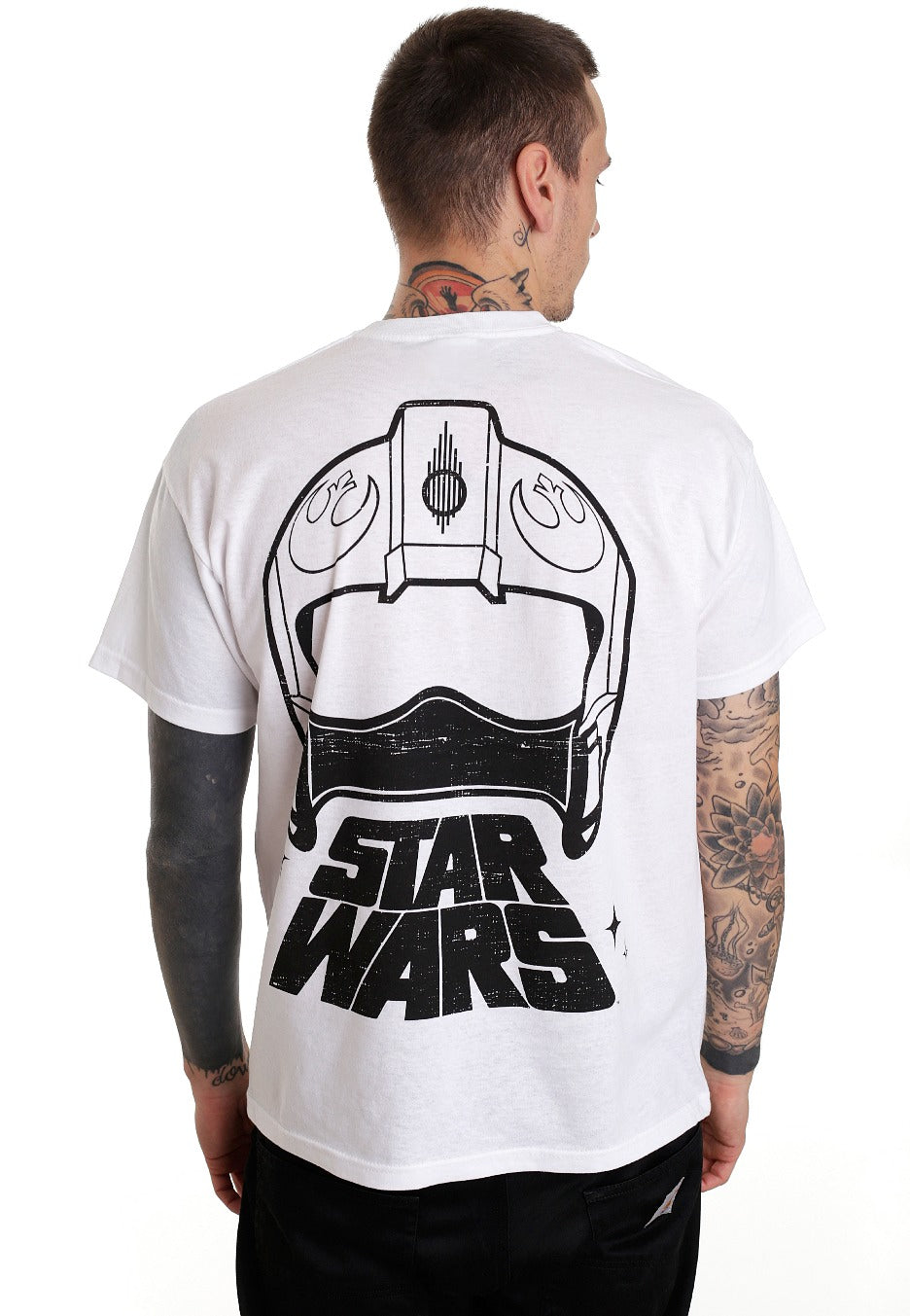 Star Wars: The Force Awakens - X Wing Fighter Rear White - T-Shirt | Men-Image