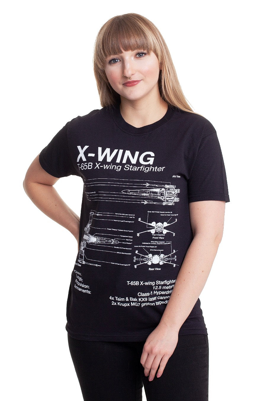 Star Wars - X Wing Sketch - T-Shirt | Women-Image