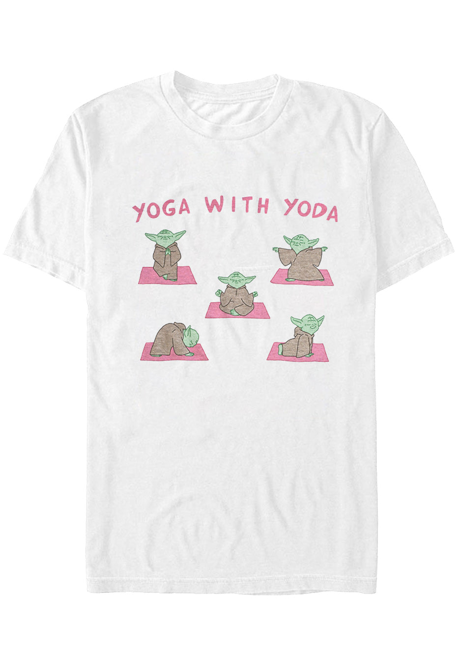 Star Wars - Yoga With Yoda White - T-Shirt | Neutral-Image