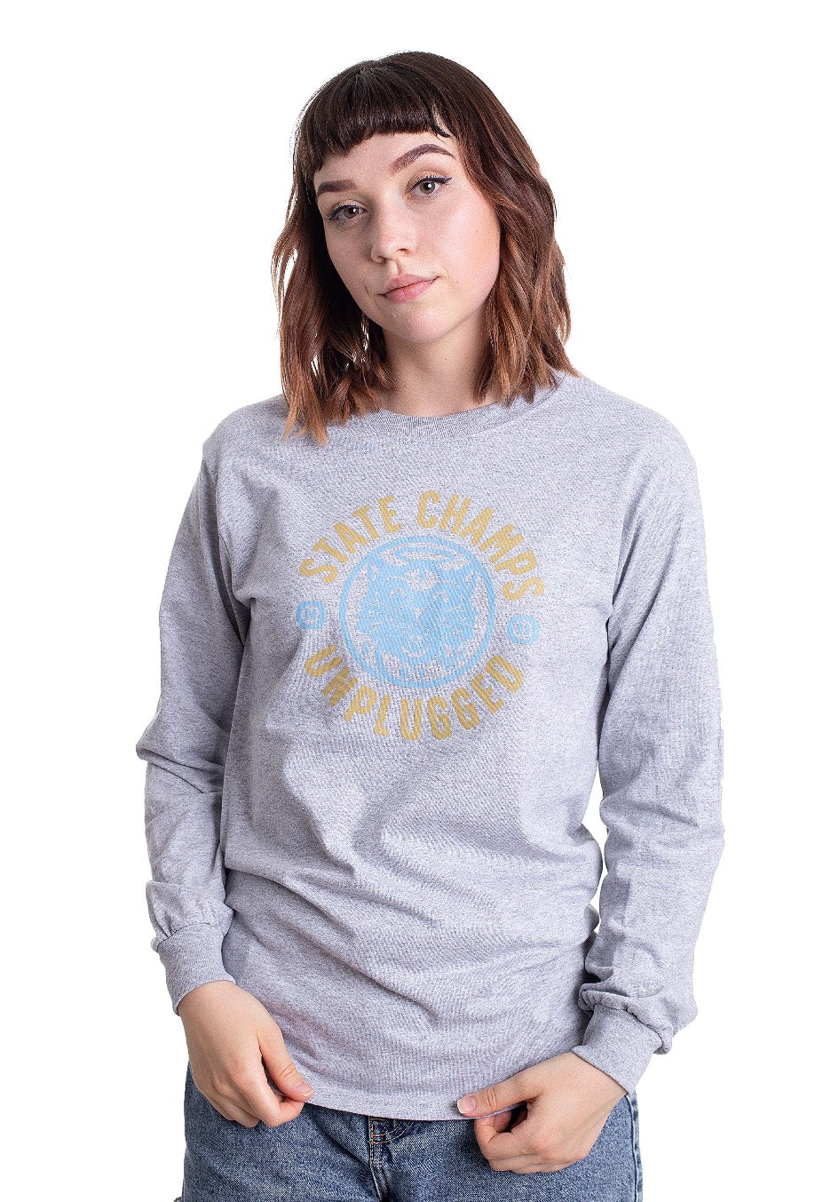 State Champs - Cat Unplugged Sportsgrey - Longsleeve | Women-Image