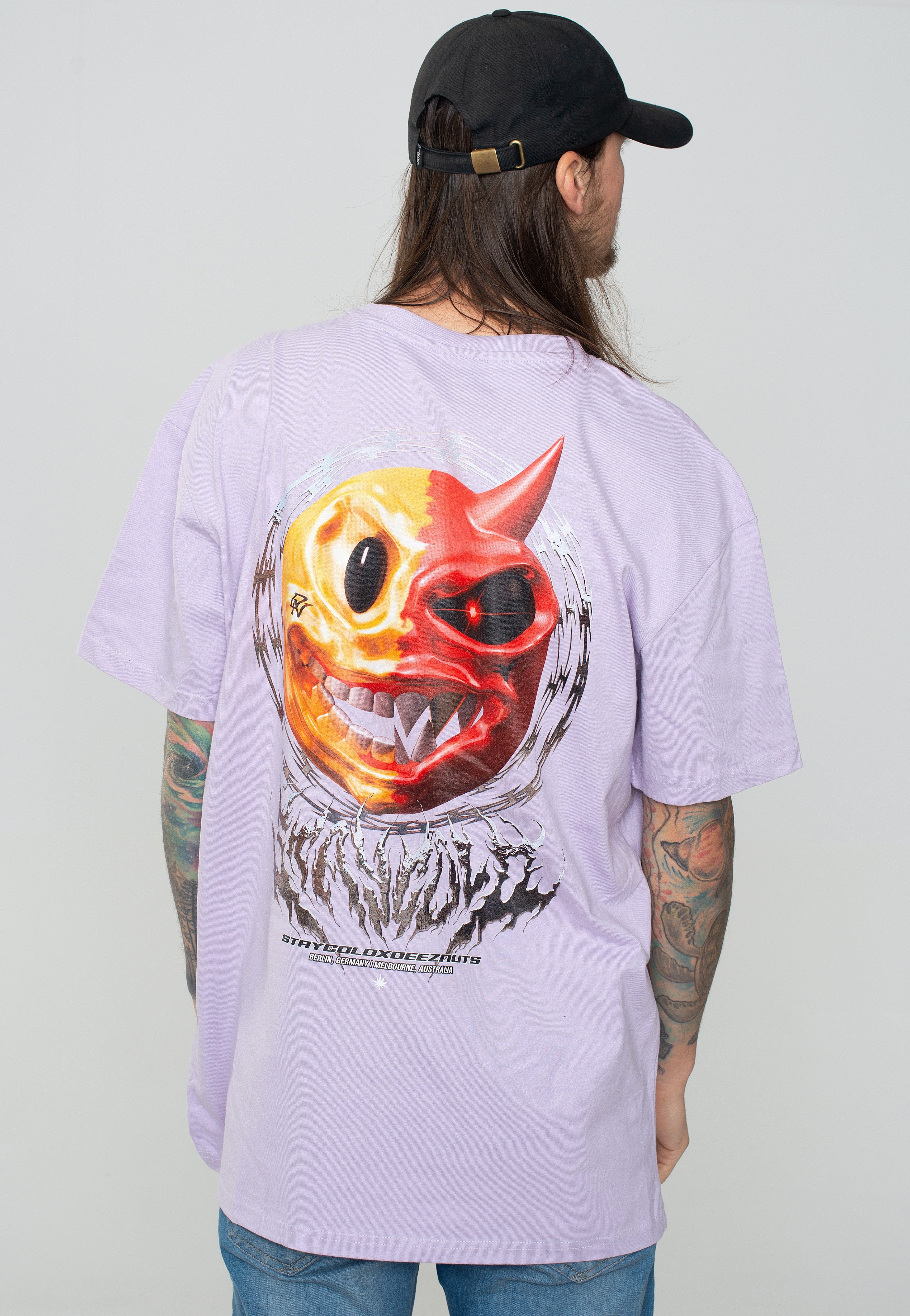 Stay Cold Apparel - Hedonistic Wasteland x Deez Nuts Purple - T-Shirt | Men-Image