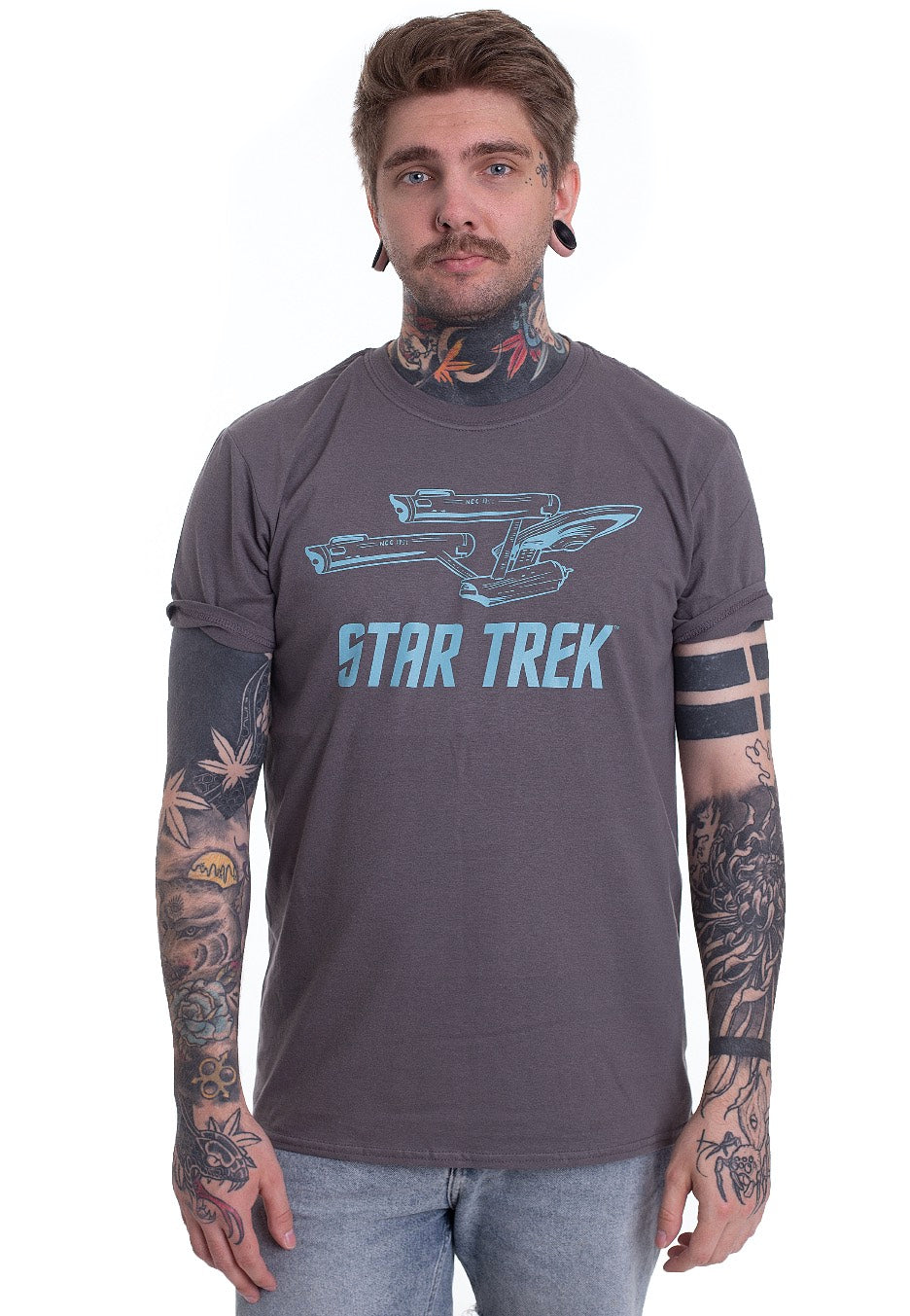 Star Trek - Enterprise Ship Grey - T-Shirt | Men-Image