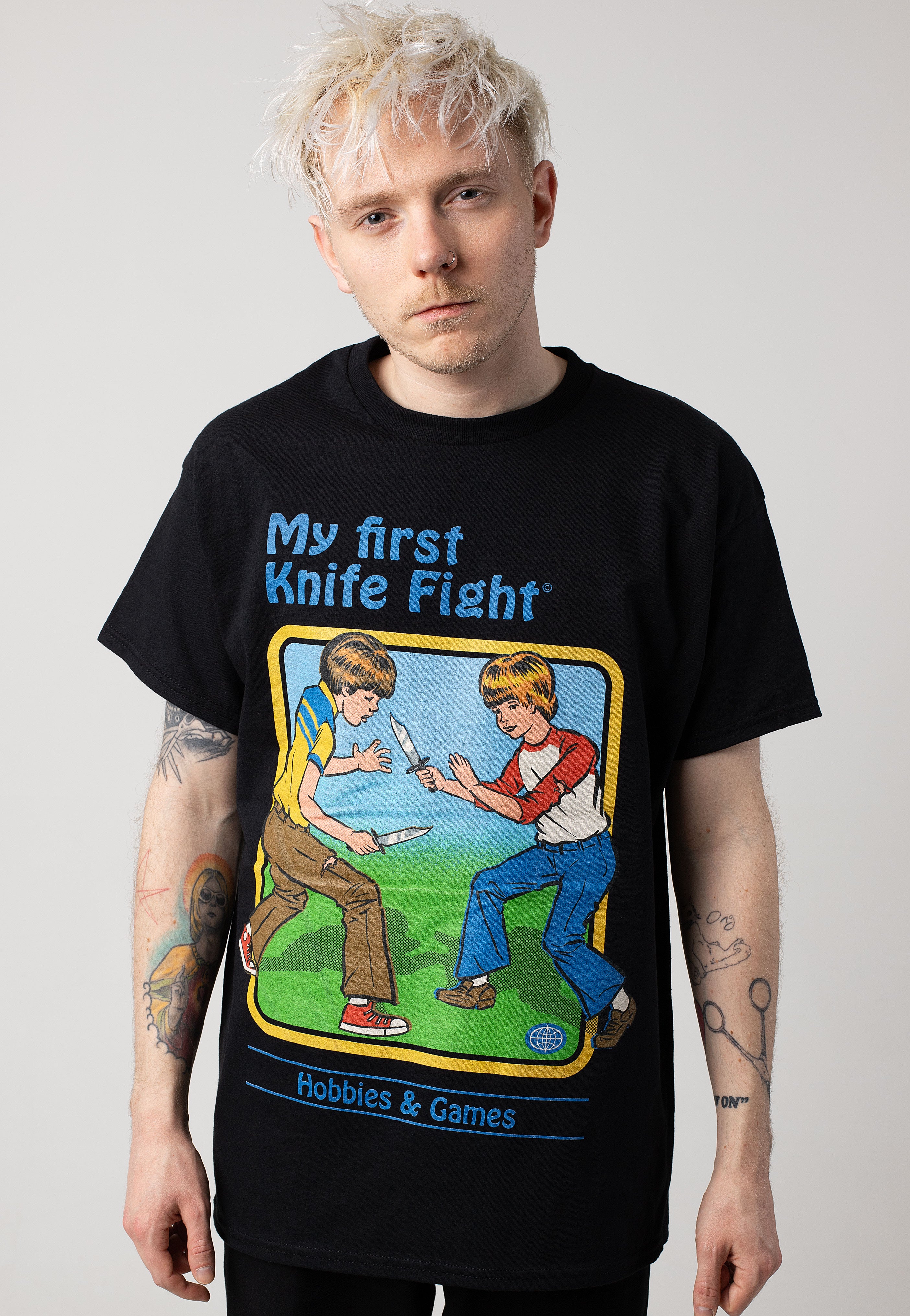 Steven Rhodes - My First Knife Fight - T-Shirt | Men-Image