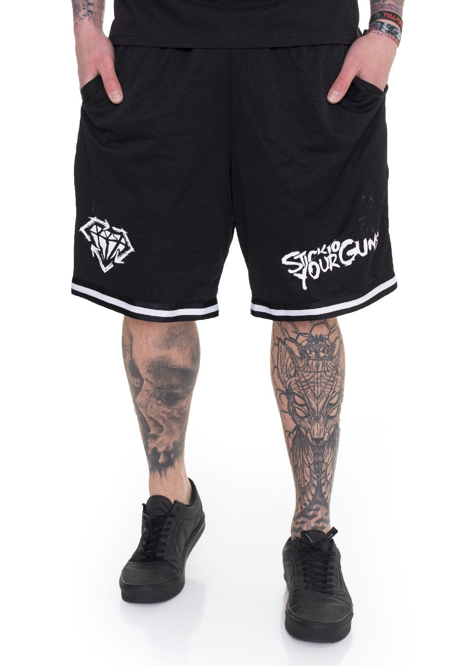 Stick To Your Guns - Diamond Logo Striped - Shorts | Men-Image