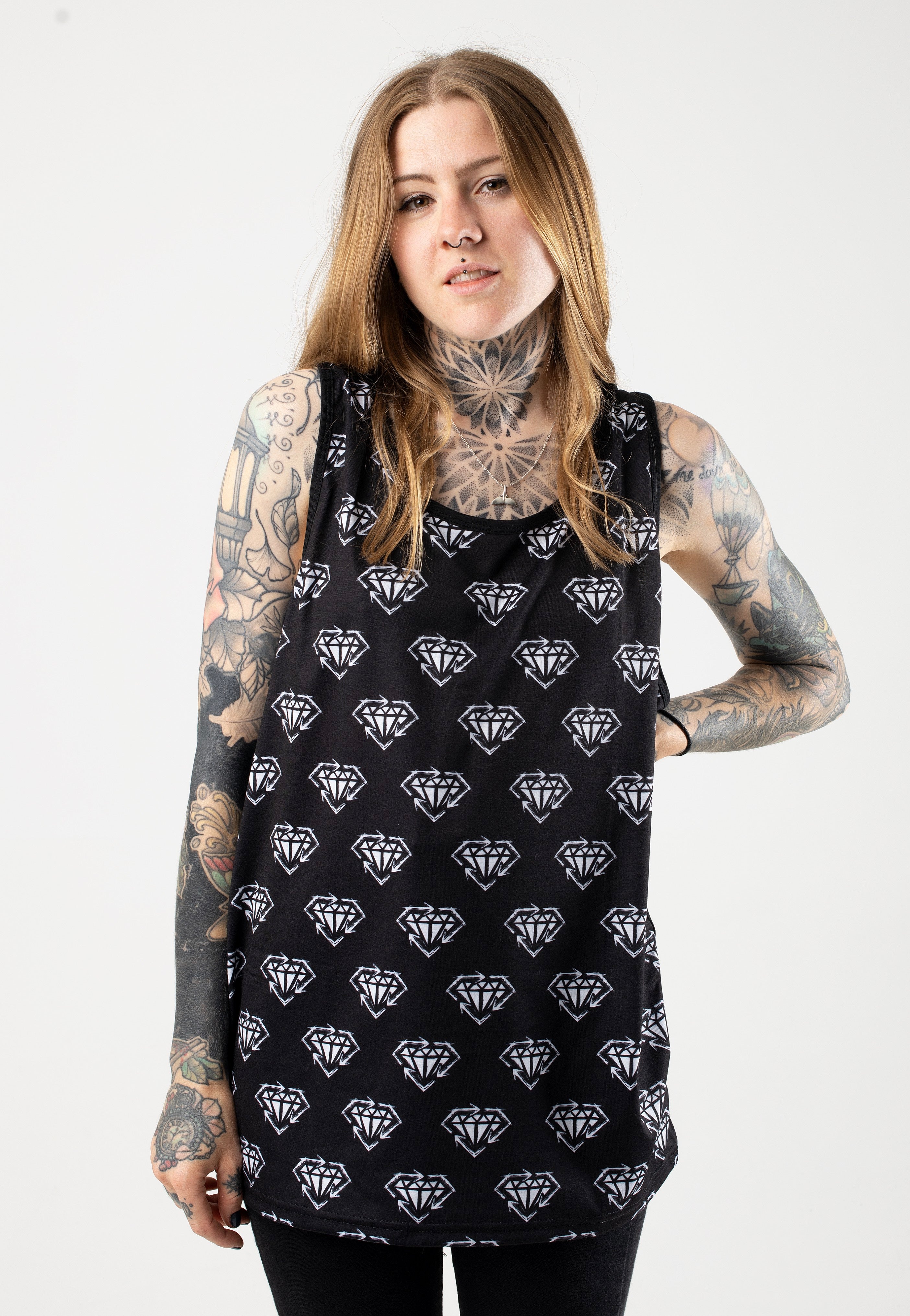 Stick To Your Guns - Diamond Pattern Allover - Tank | Women-Image