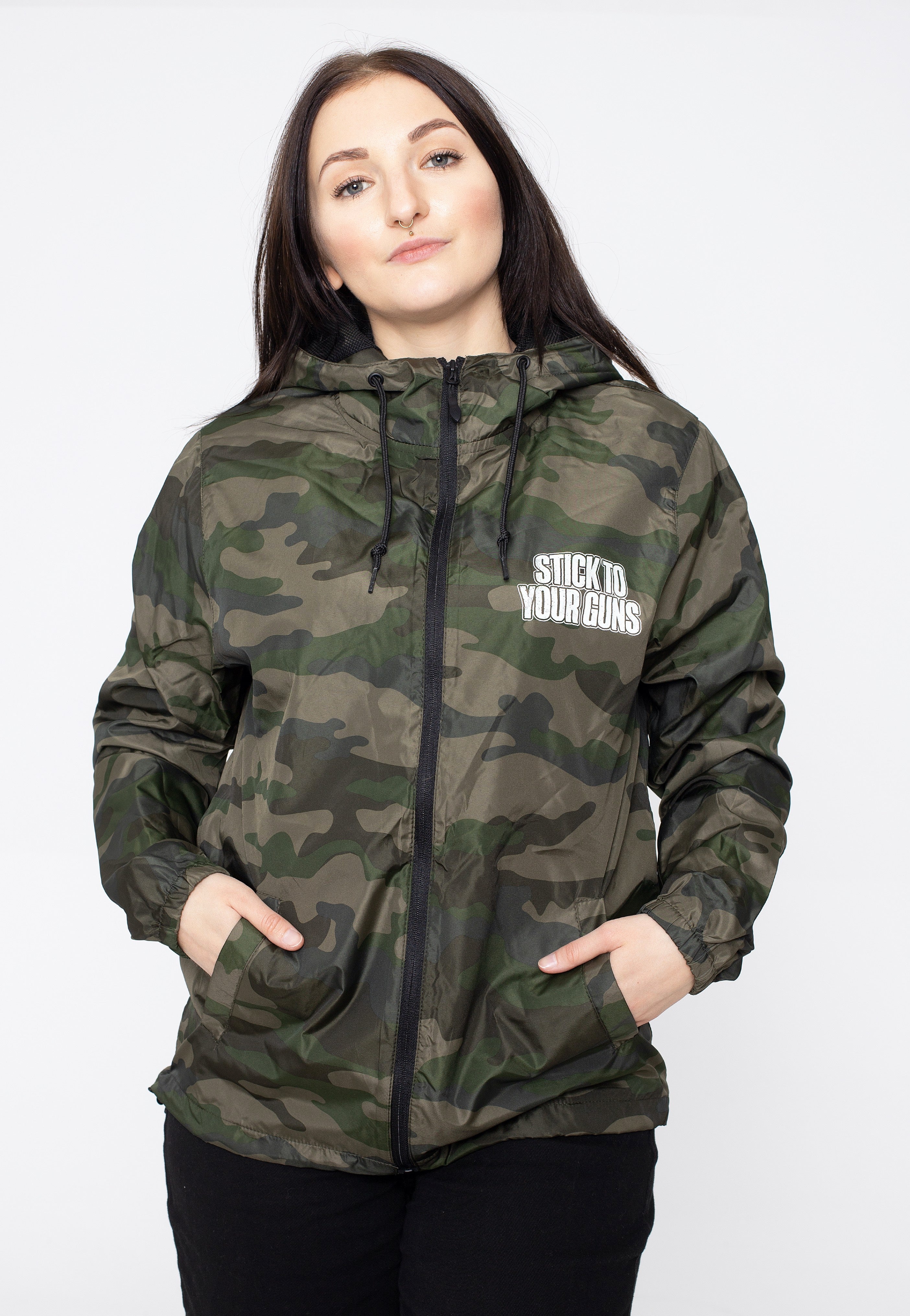 Stick To Your Guns - More Of Us Logo Camo - Windbreaker | Women-Image