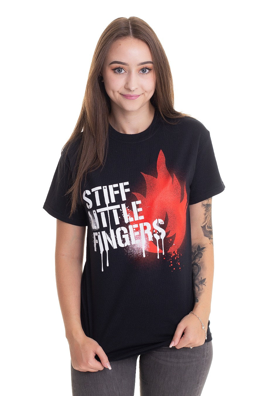 Stiff Little Fingers - Graffiti Logo - T-Shirt | Women-Image