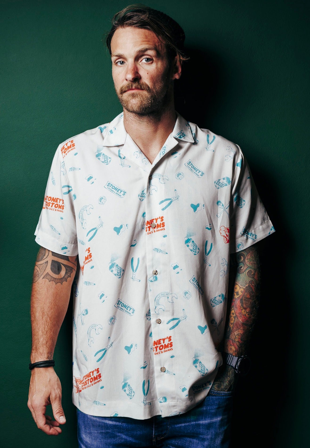 The Dudes - Stoneys Custom Hawaiian Beige - Shirt | Men-Image