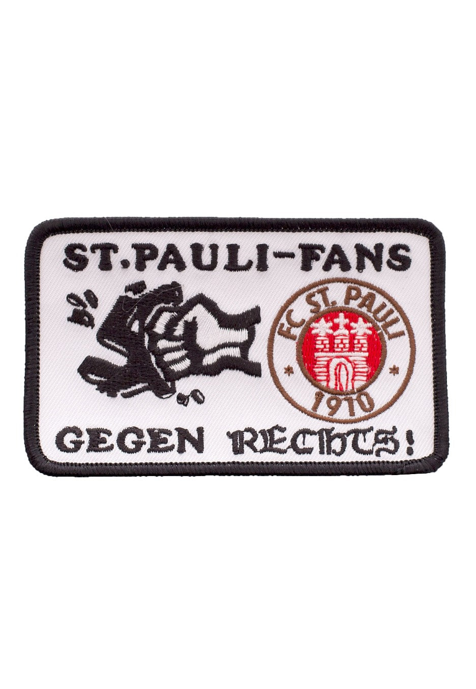 FC St. Pauli - Gegen Rechts - Patch | Neutral-Image