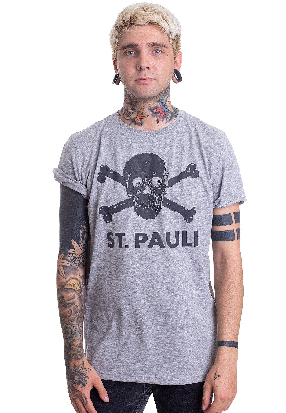 FC St. Pauli - Totenkopf Grey - T-Shirt | Men-Image