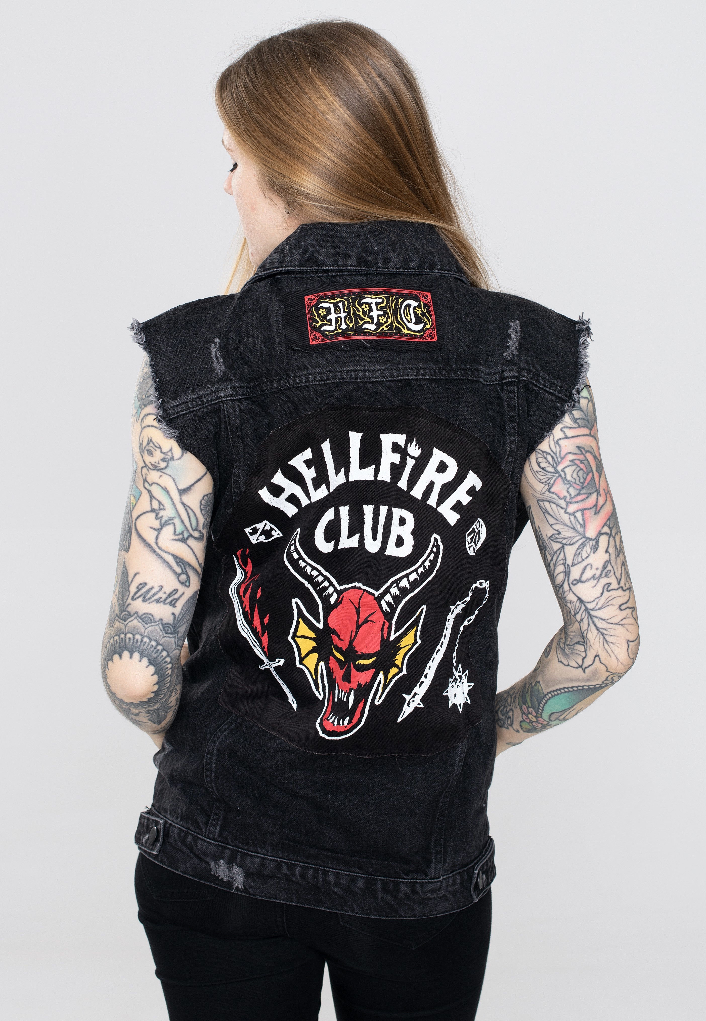 Stranger Things - Hellfire Club Denim - Vest | Women-Image