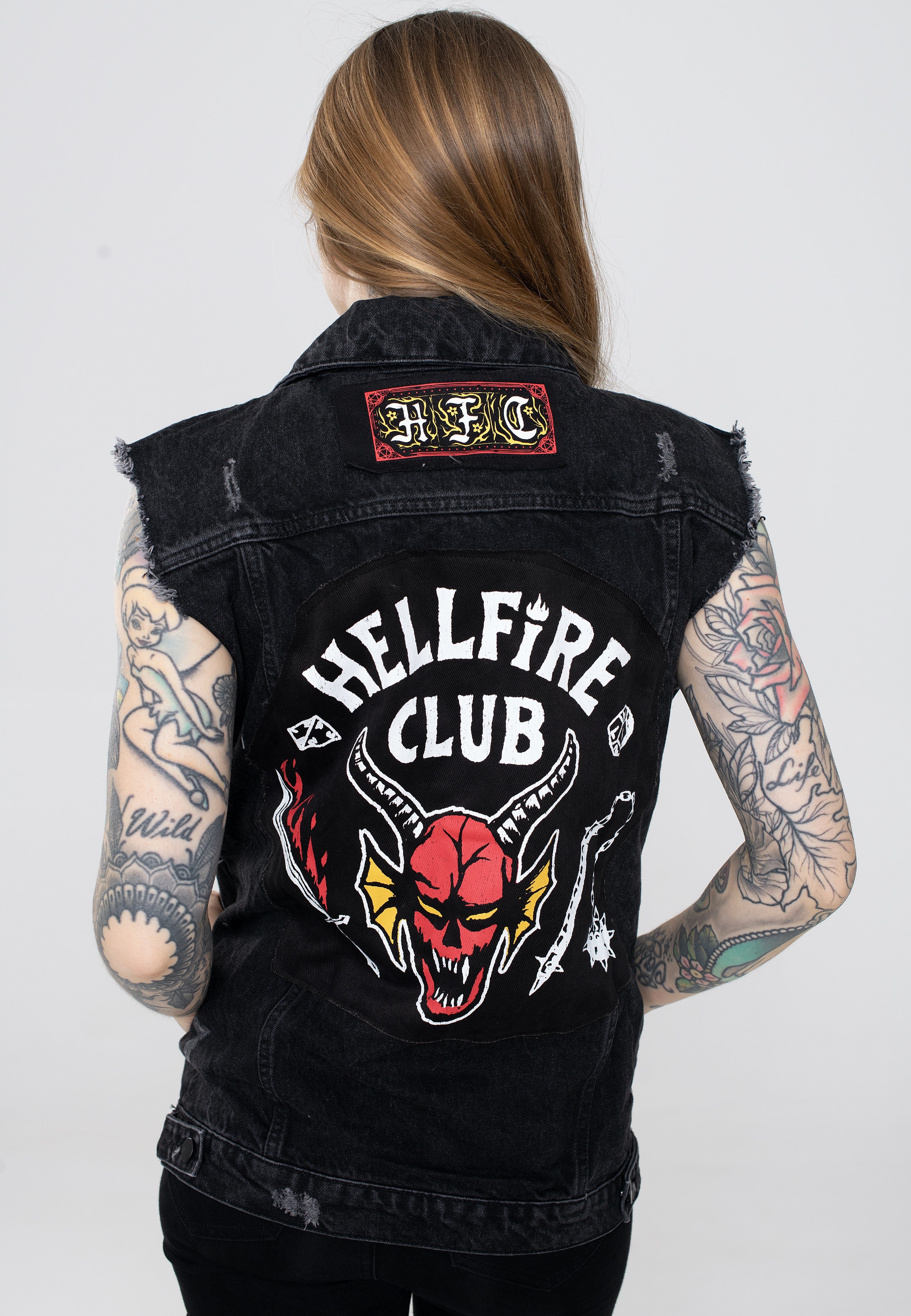 Stranger Things - Hellfire Club Denim - Vest | Women-Image