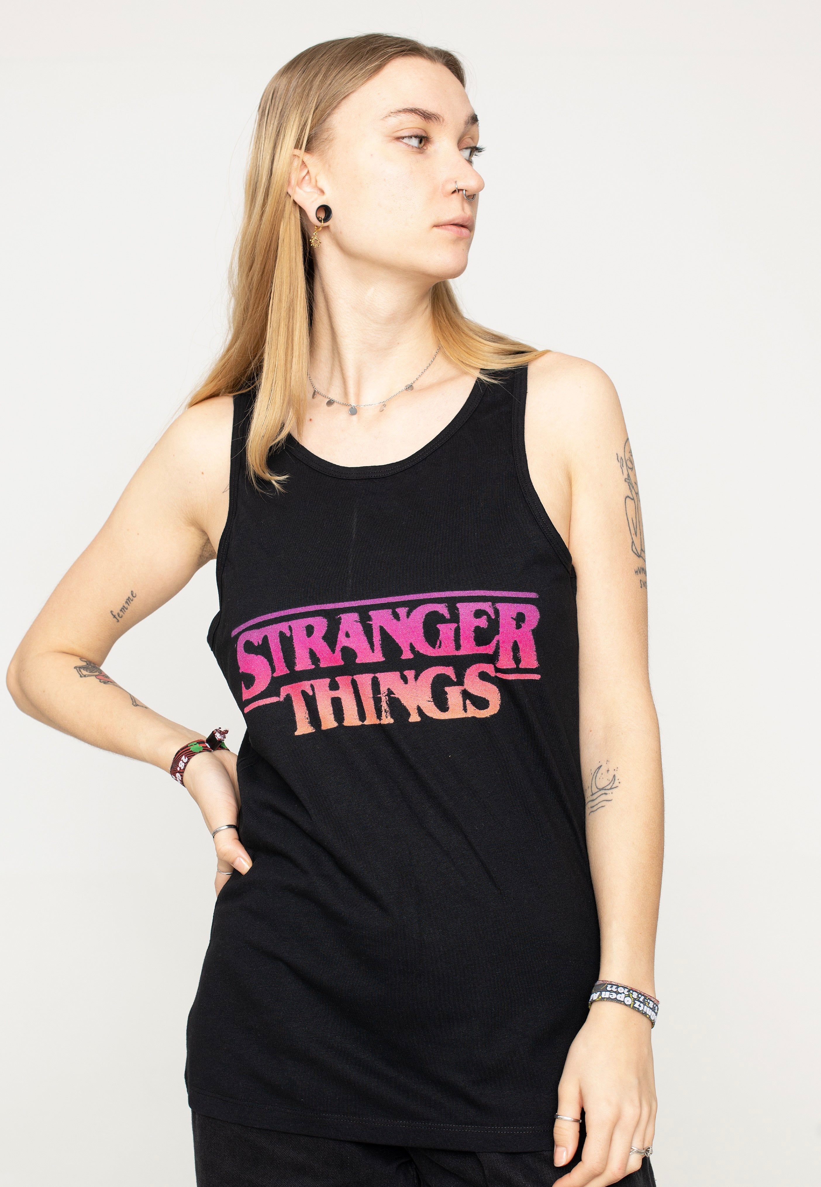 Stranger Things - Grunge Logo - Tank | Women-Image