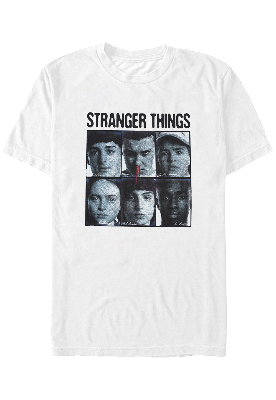 Stranger Things - Halftone Gang White - T-Shirt | Neutral-Image