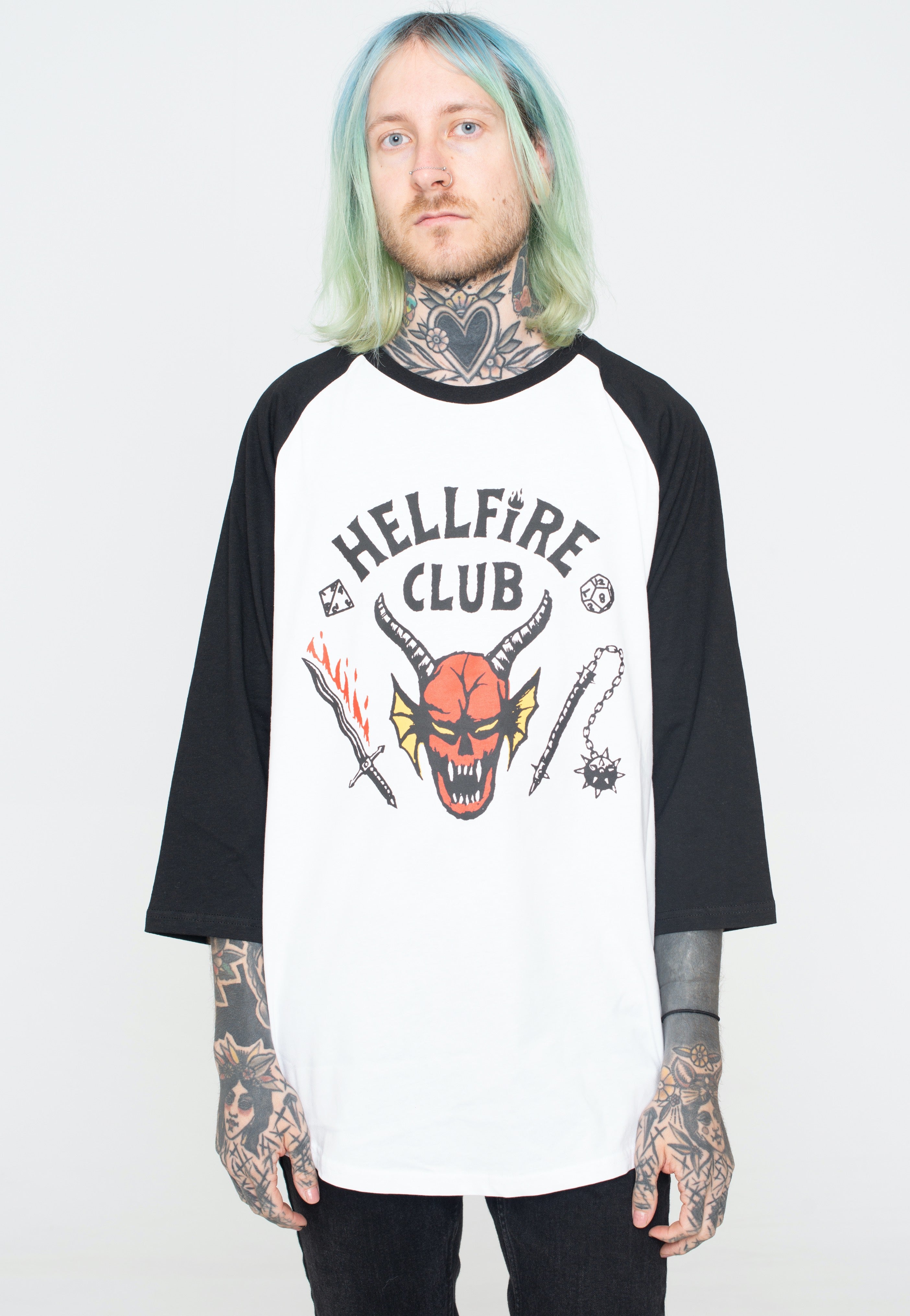 Stranger Things - Hellfire Club Crest - Longsleeve | Men-Image