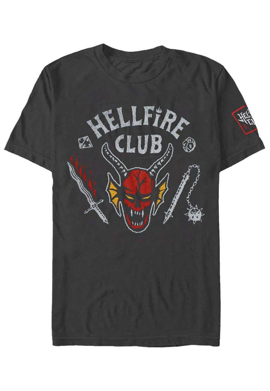 Stranger Things - Hellfire Crest - T-Shirt | Neutral-Image