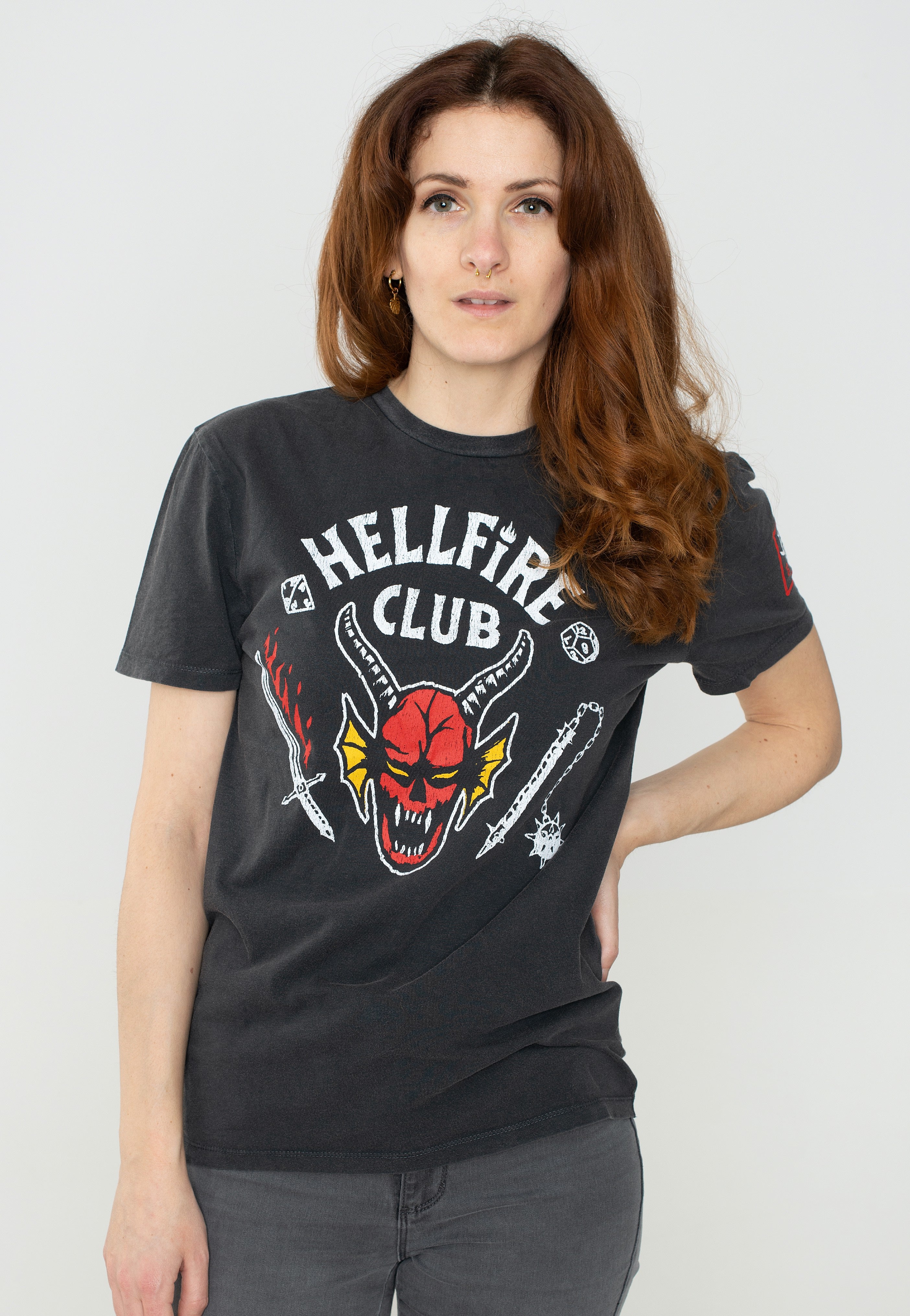 Stranger Things - Hellfire Crest - T-Shirt | Women-Image