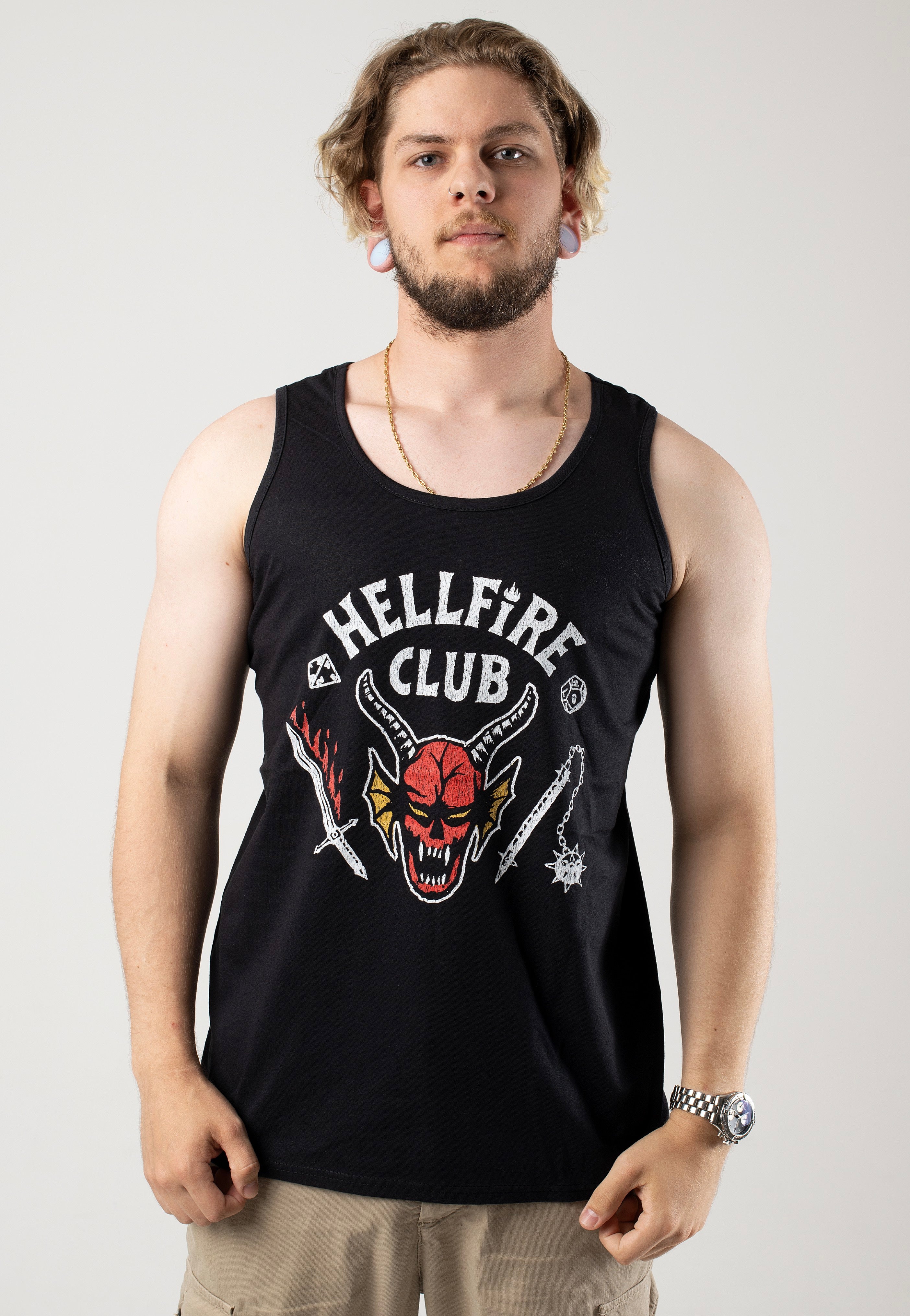 Stranger Things - Hellfire Cut - Tank | Men-Image