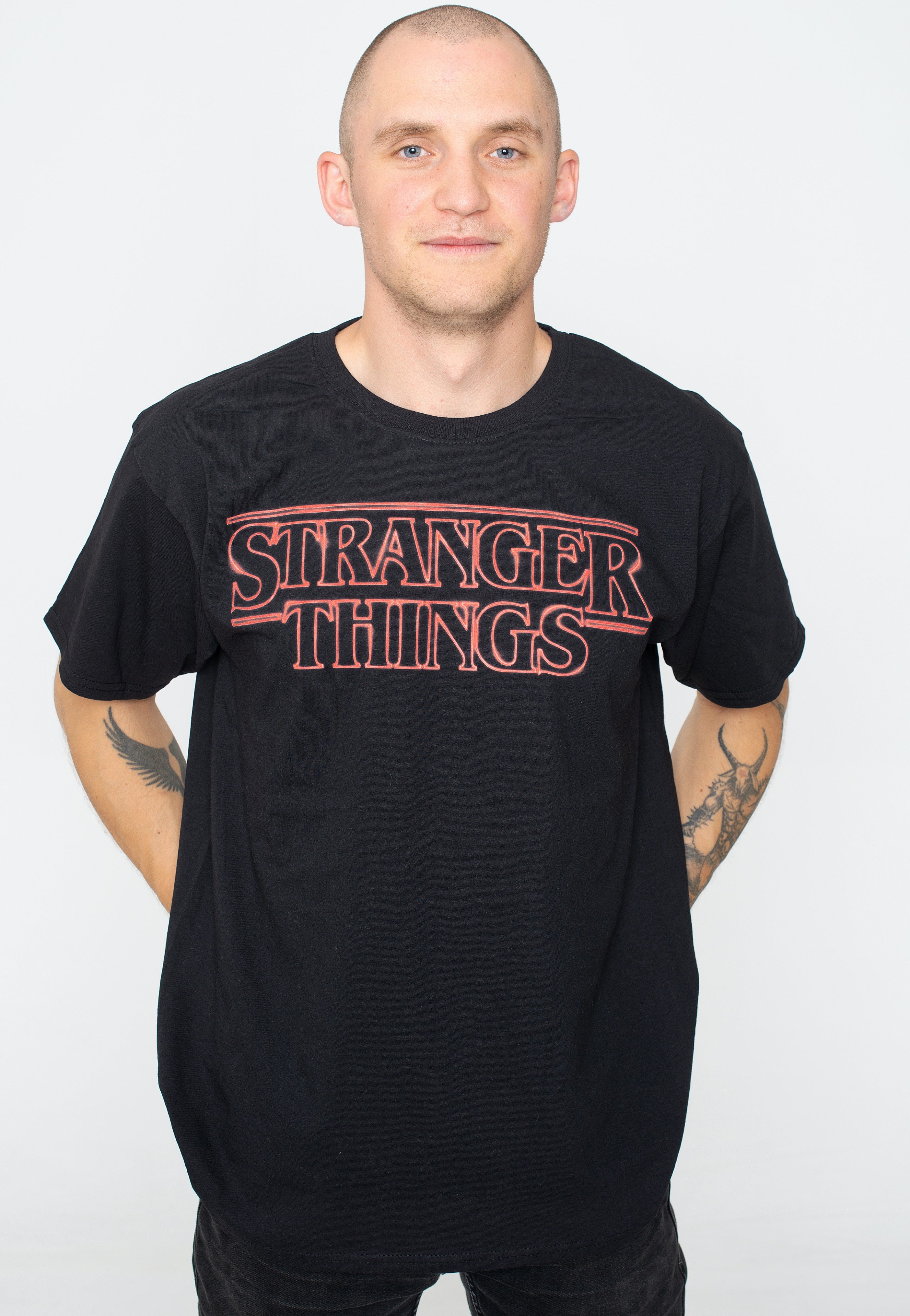 Stranger Things - Neon Logo - T-Shirt | Men-Image