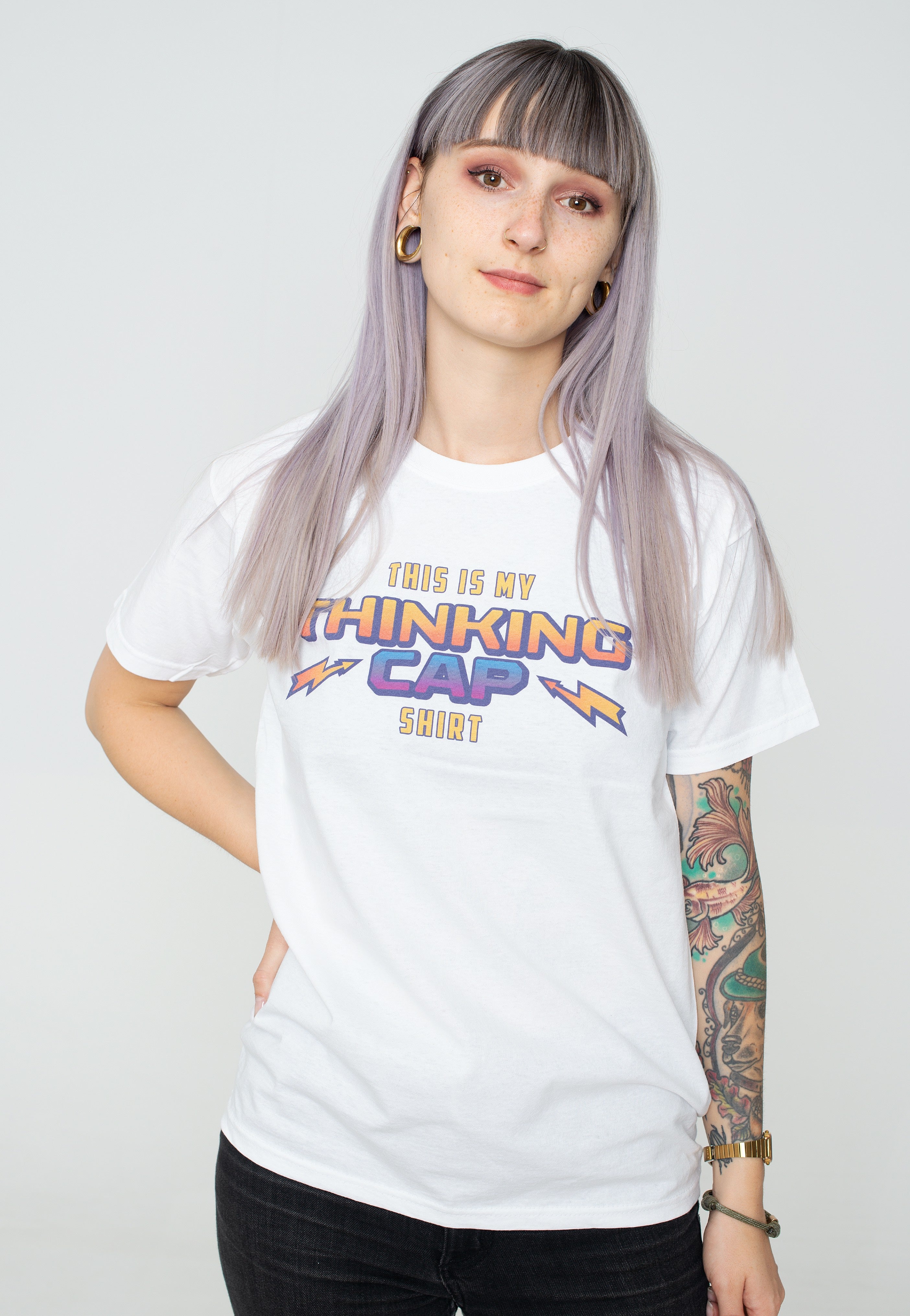 Stranger Things - Thinking Cap White - T-Shirt | Women-Image
