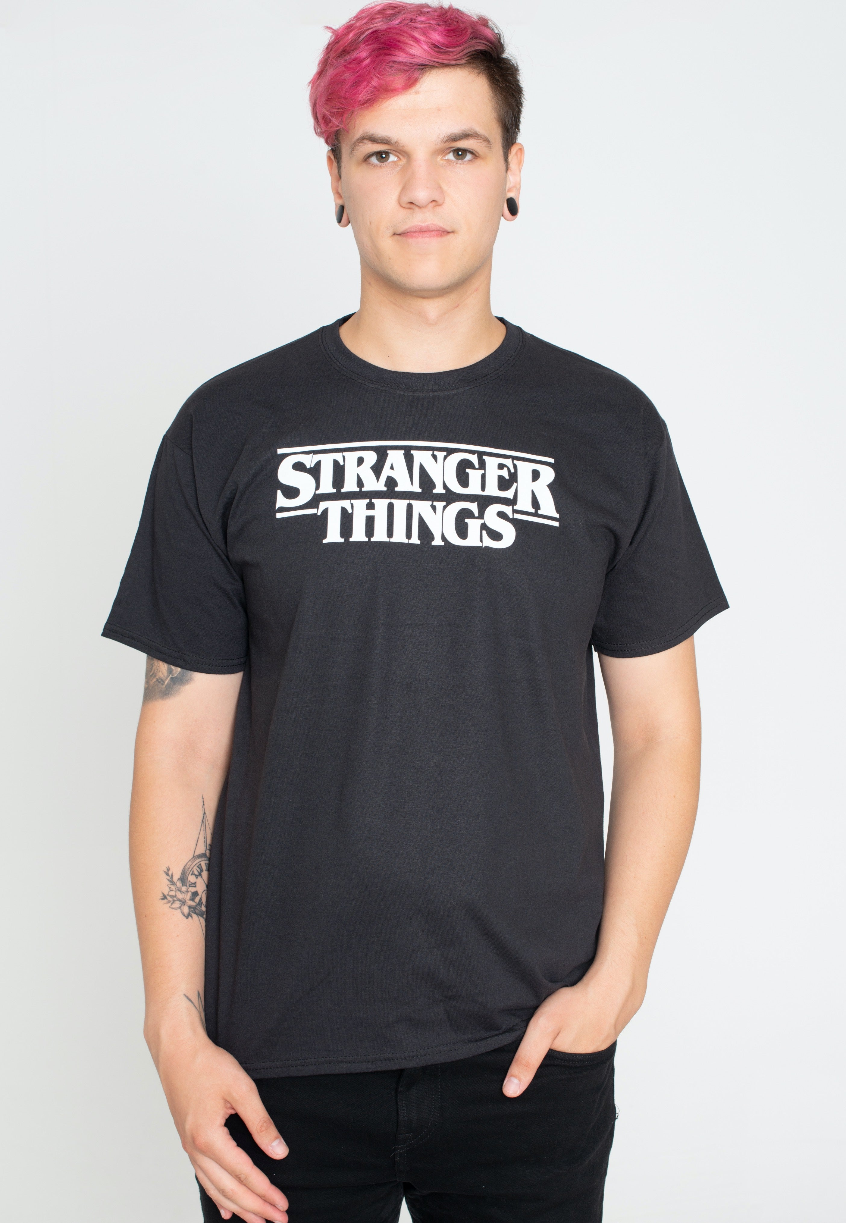 Stranger Things - White Logo - T-Shirt | Men-Image