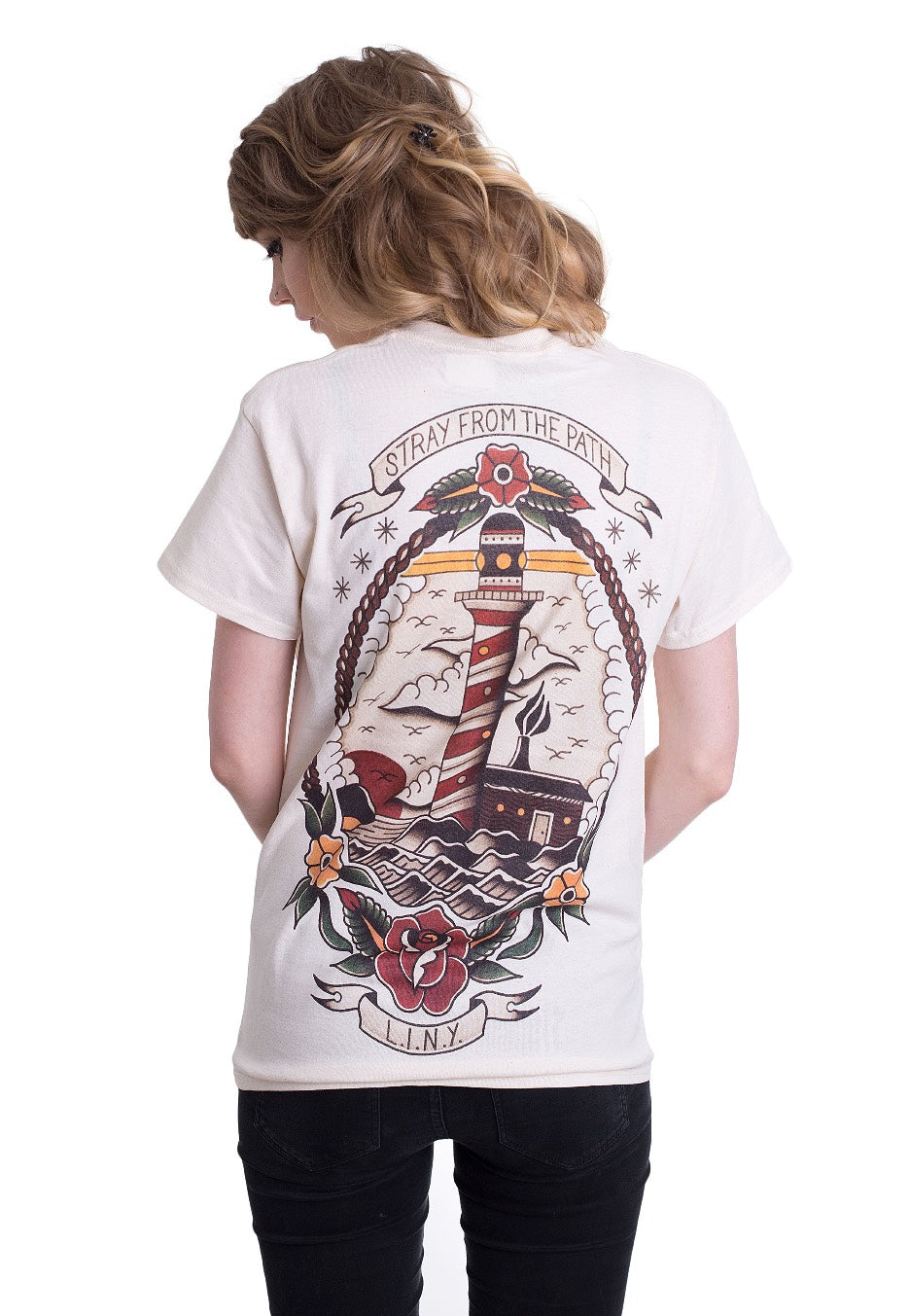 Stray From The Path - Tattoo Lighthouse Natural - T-Shirt | Women-Image