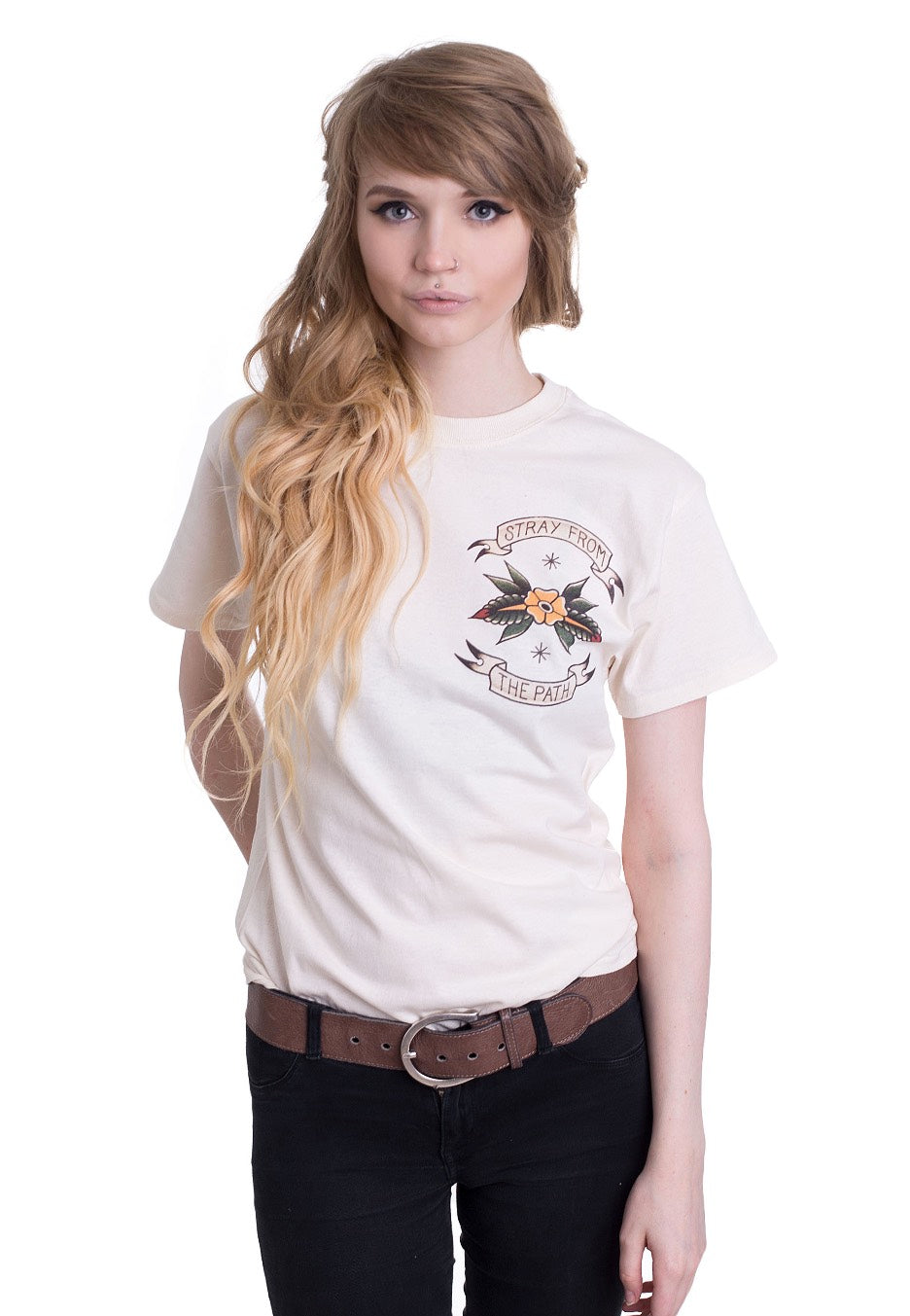 Stray From The Path - Tattoo Lighthouse Natural - T-Shirt | Women-Image