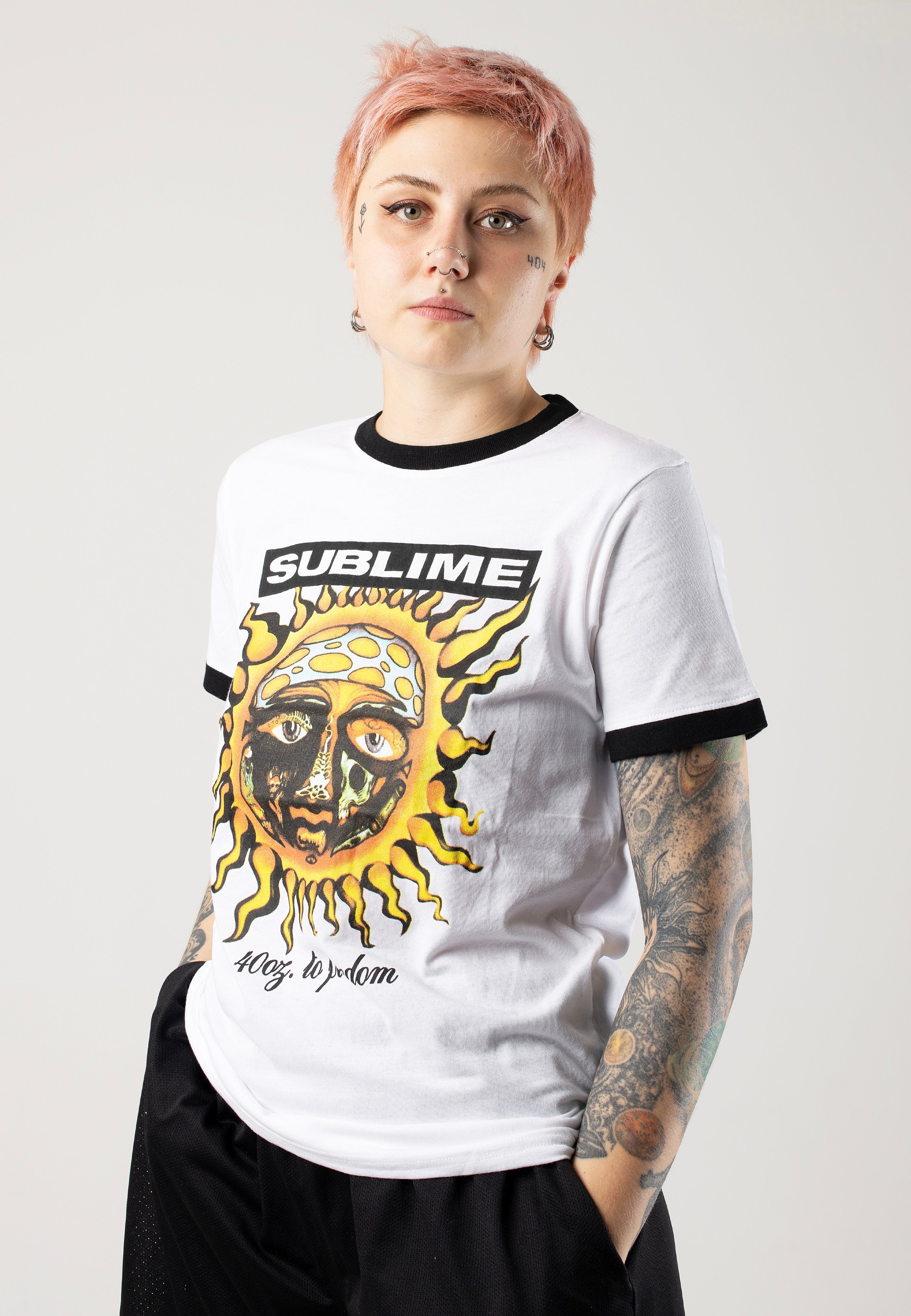 Sublime - 40oz. To Freedom Ringer White - Girly | Women-Image