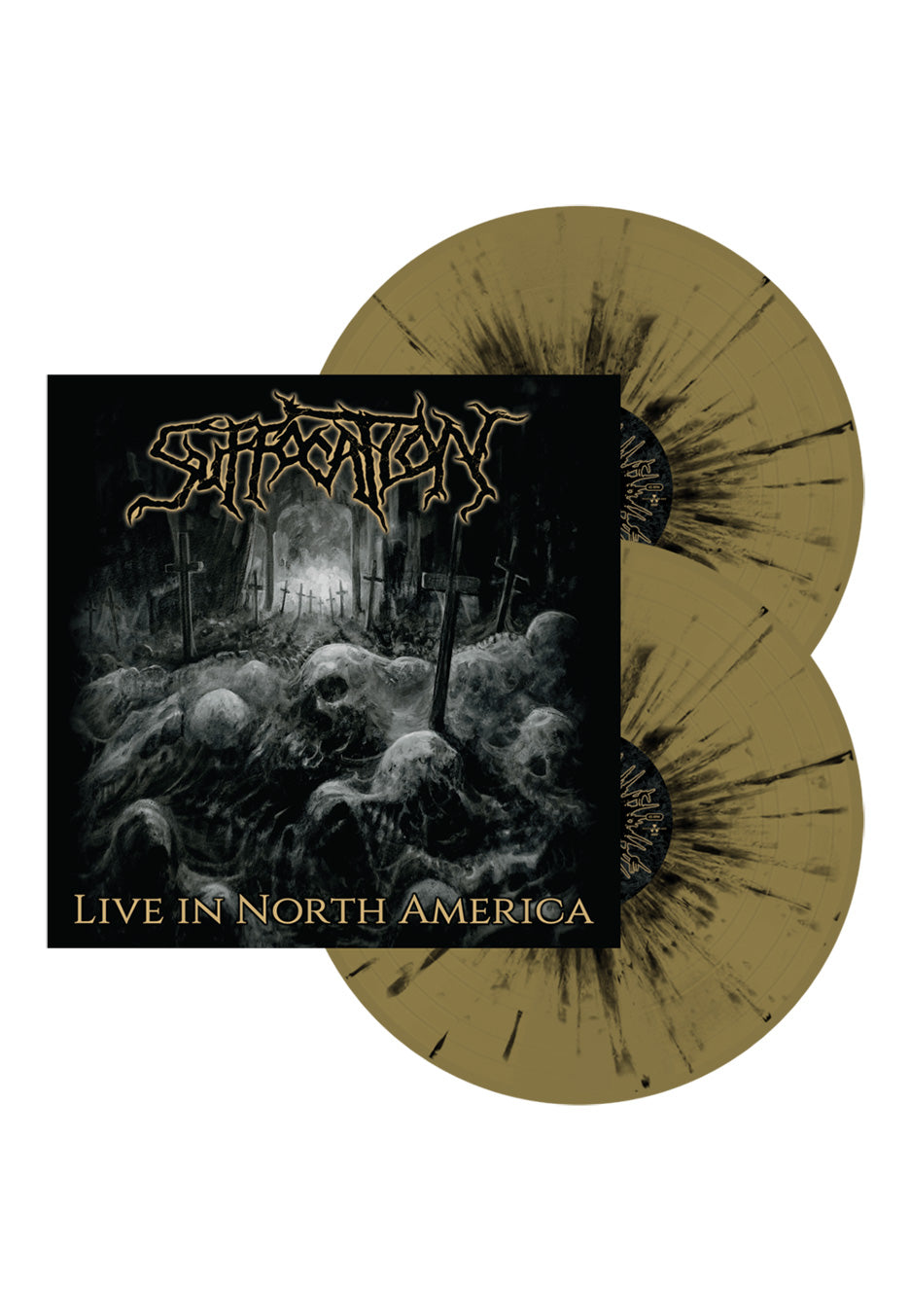 Suffocation - Live In North America Gold/Black - Splattered 2 Vinyl | Neutral-Image