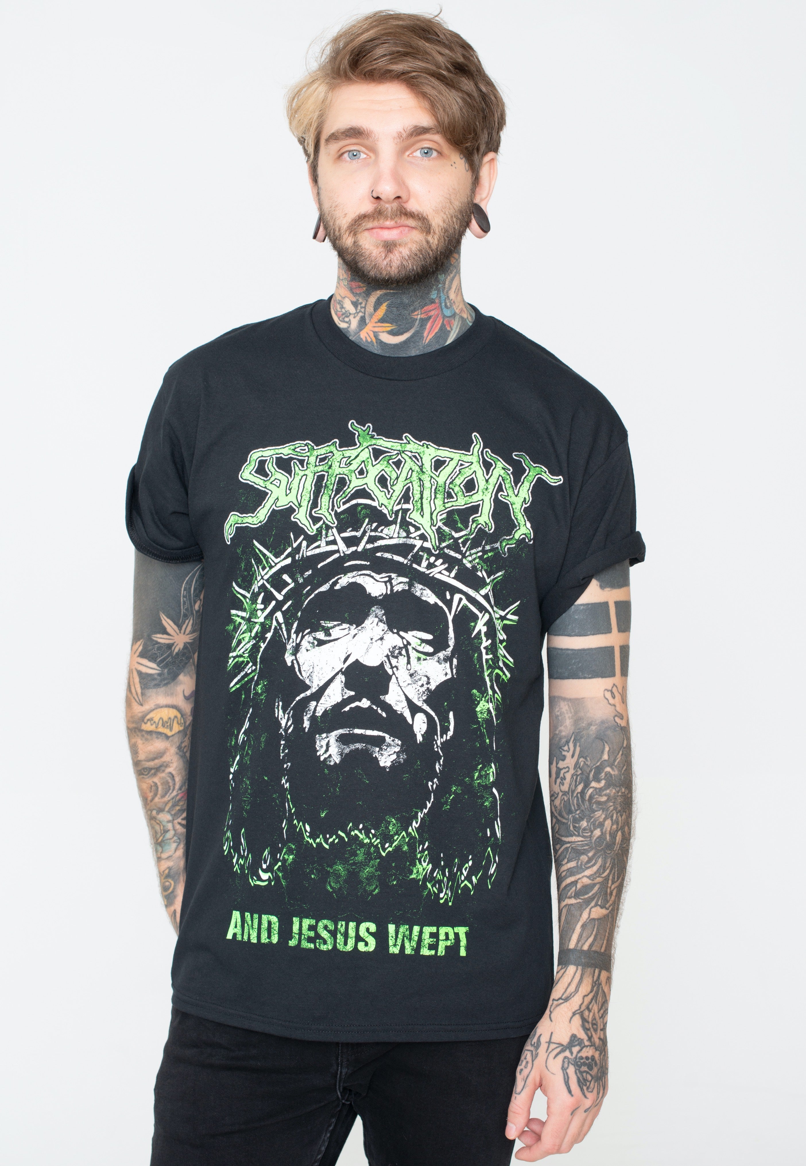 Suffocation - And Jesus Wept - T-Shirt | Men-Image