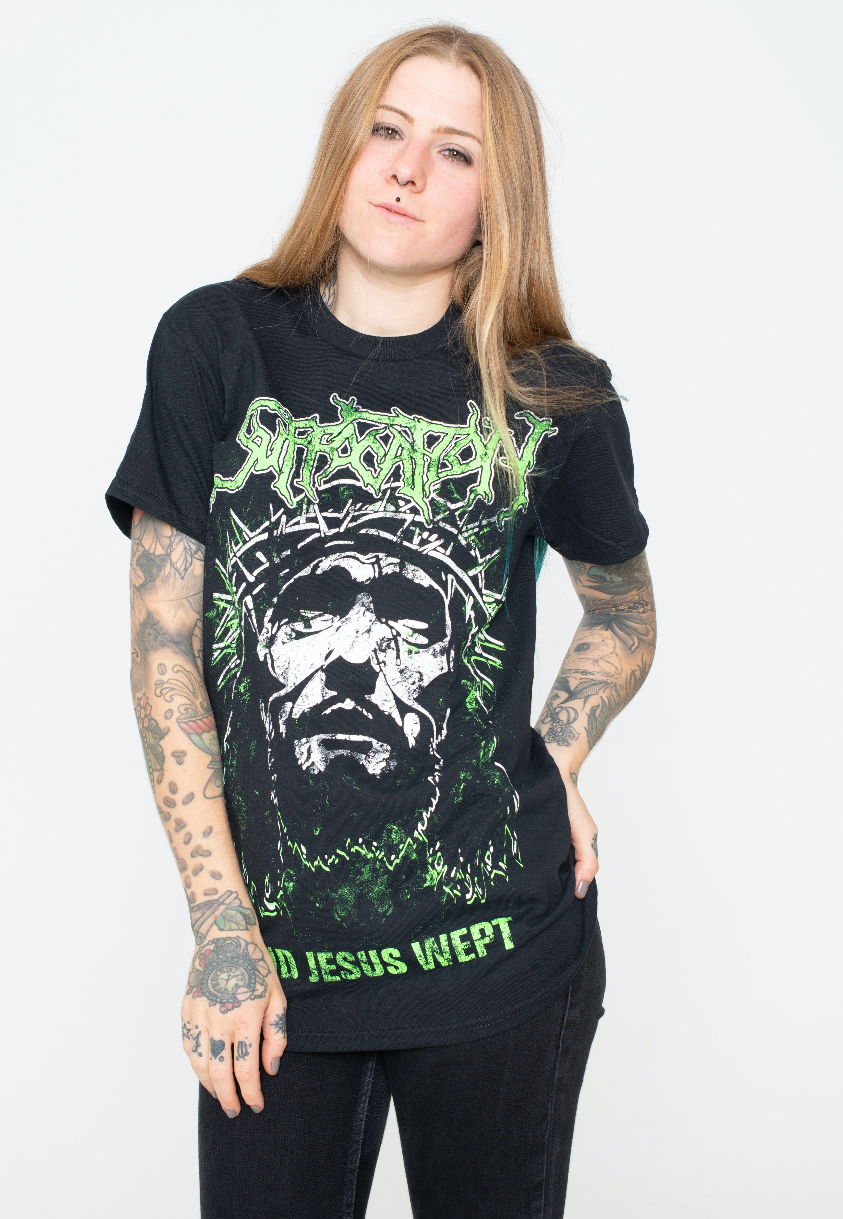 Suffocation - And Jesus Wept - T-Shirt | Women-Image