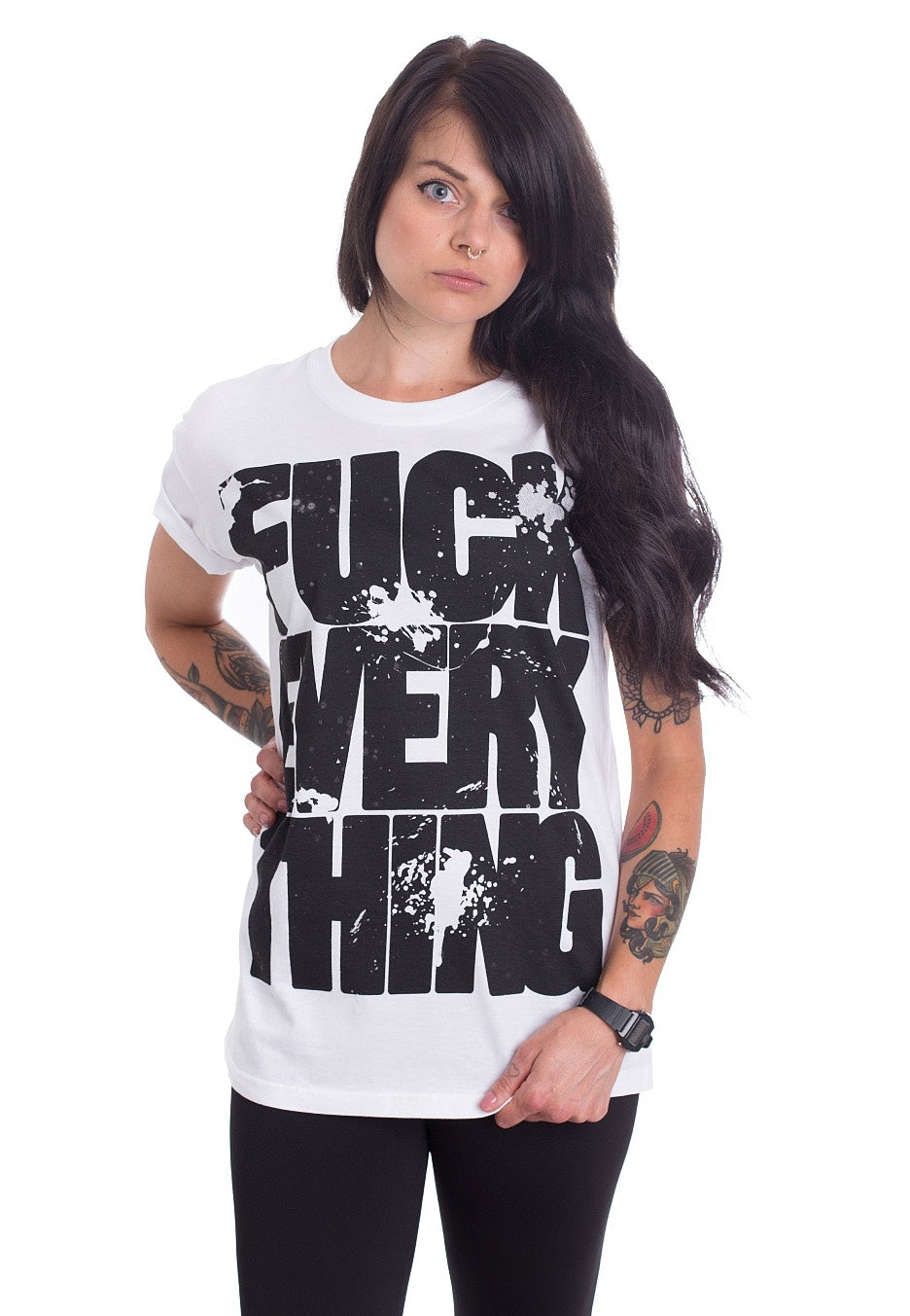 Suicide Silence - New Fuck Everything White - T-Shirt | Women-Image